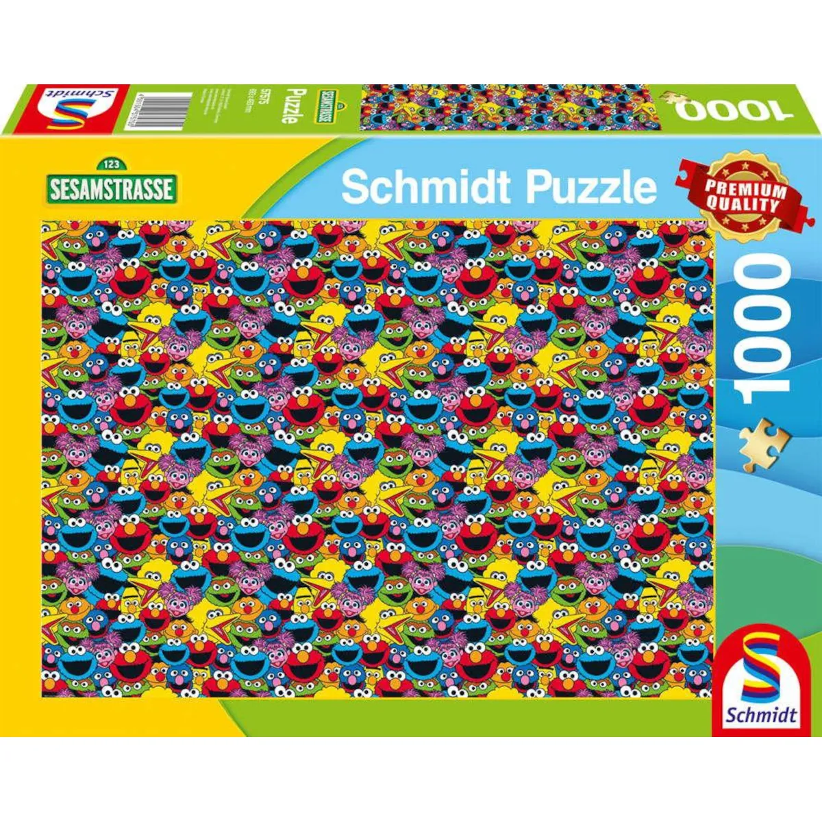 Schmidt 57575 - Sesamstraße - Puzzle, 1000 Teile, Wer, wie, was?