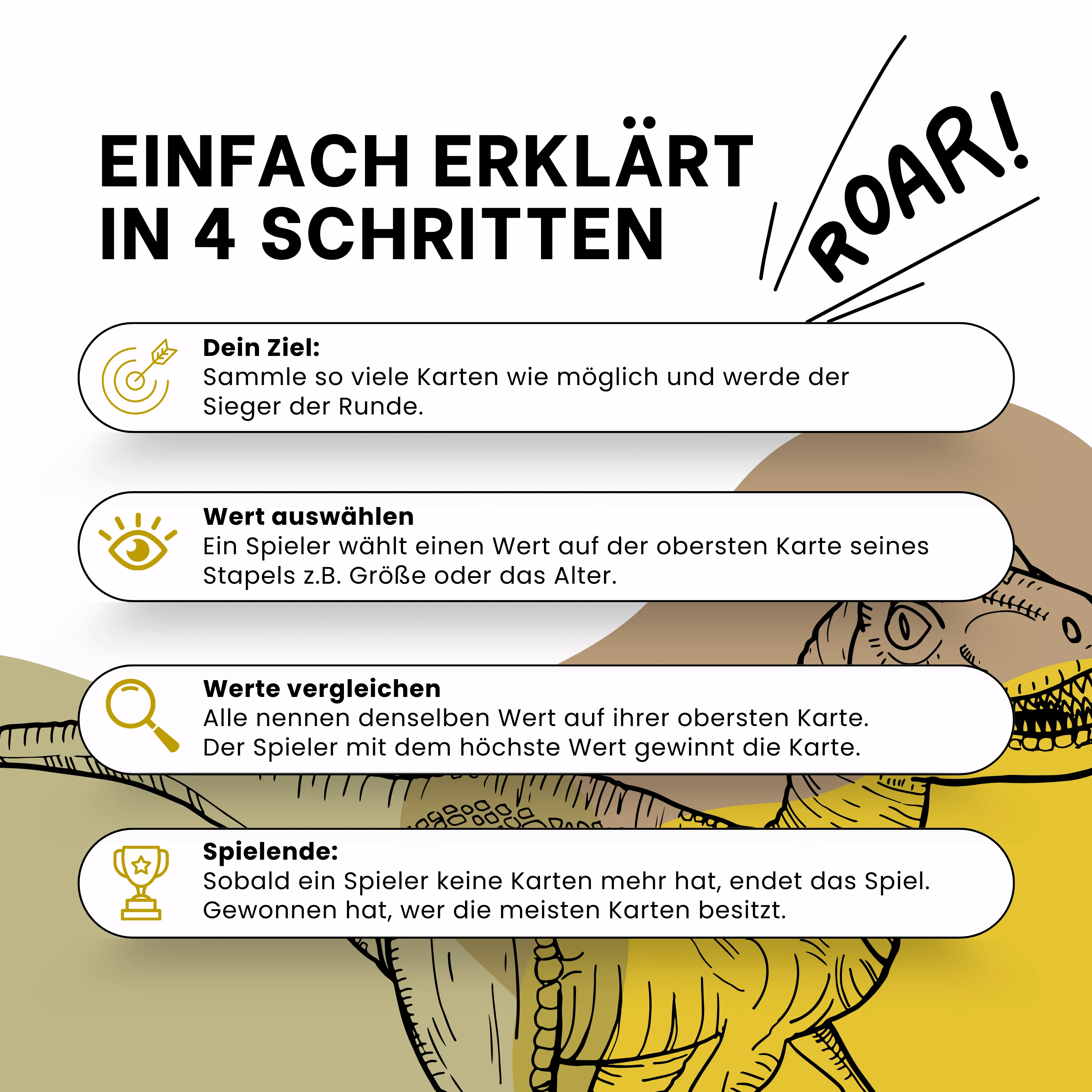 Gomazing - Kartenspiel - Trumpfstars: Welt der Dinosaurier