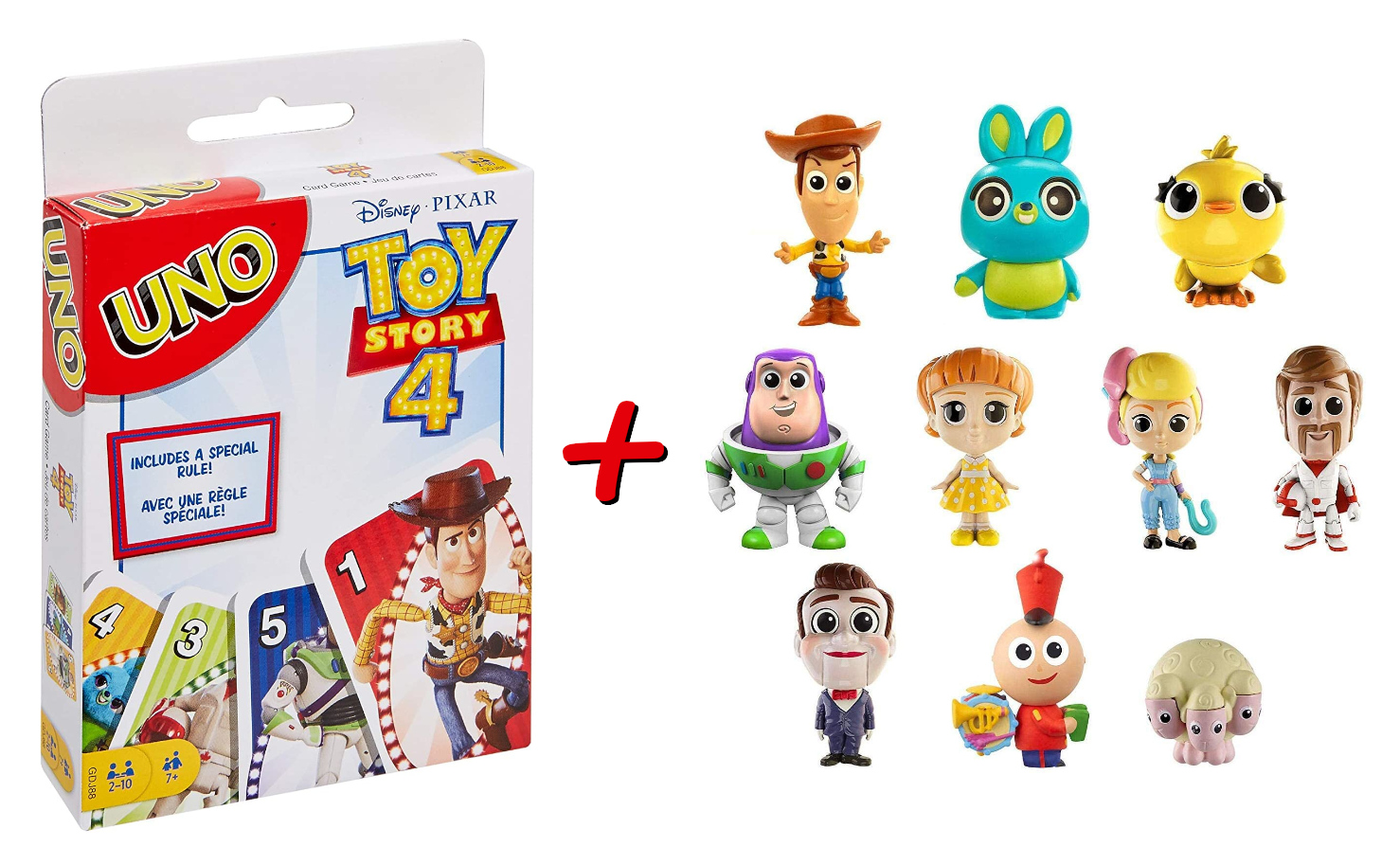 UNO Toy Story 4 + Figuren 10er-Pack
