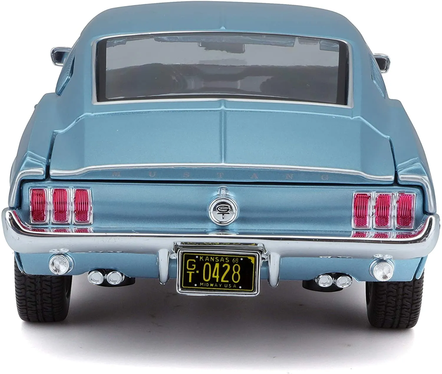 Maisto 31167 - Modellauto - Ford Mustang GT Cobra Jet '68 (hellblau, Maßstab 1:18)