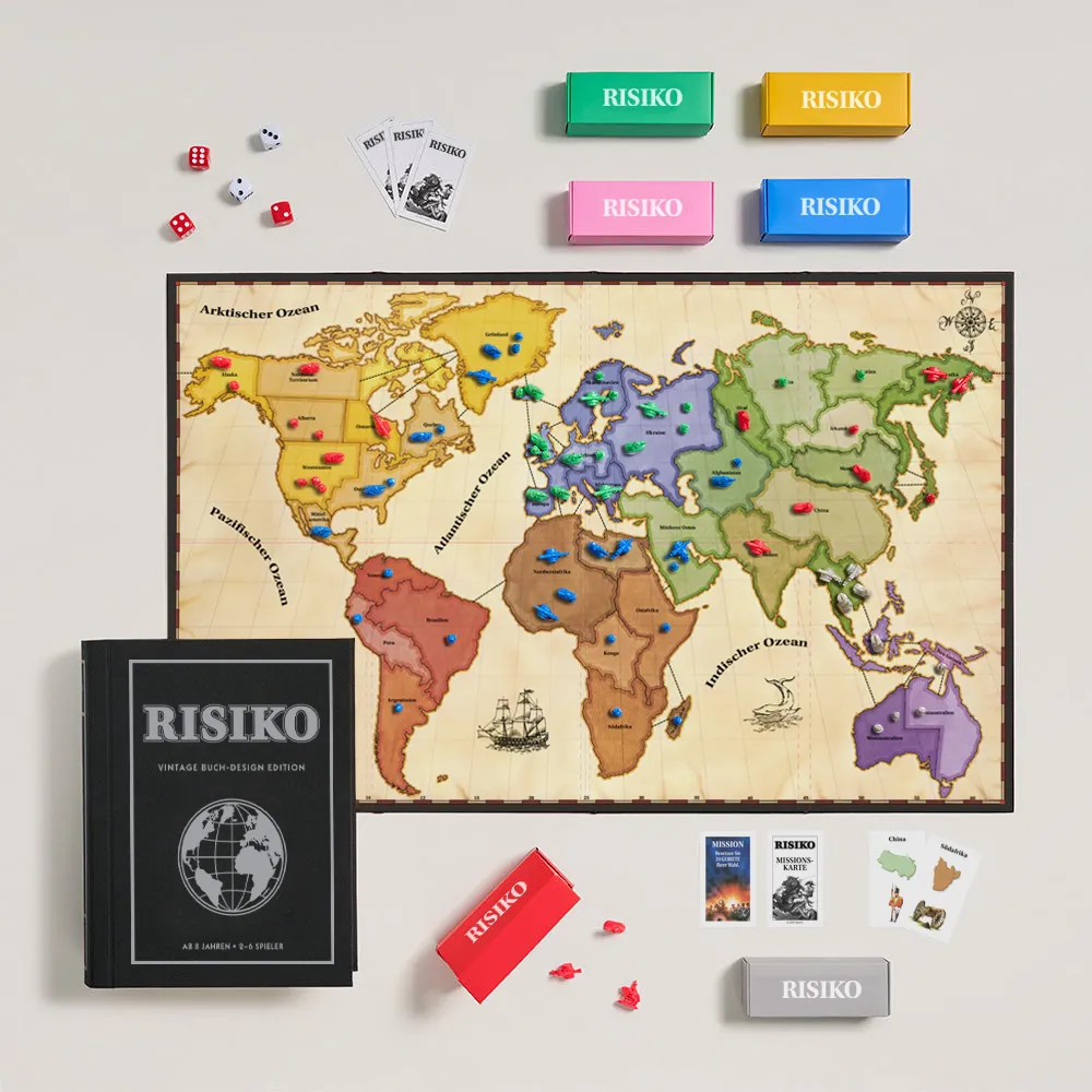 Risiko - Vintage Buch-Design Edition