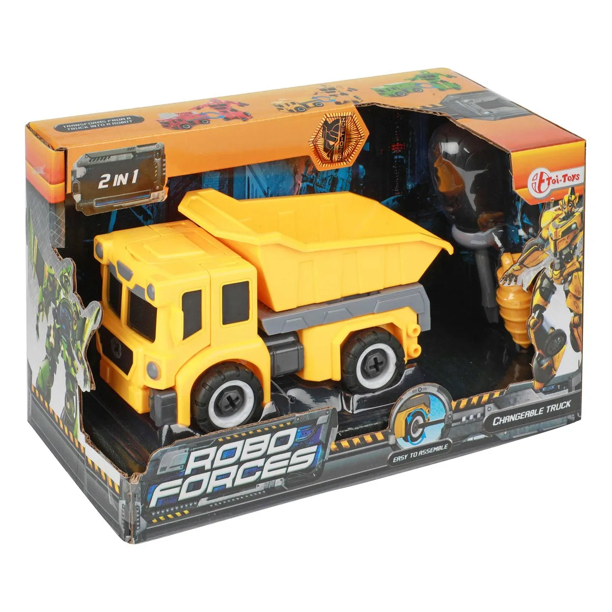 Toi-Toys ROBOFORCES Verwandlungs Roboter – Kipper Lastwagen