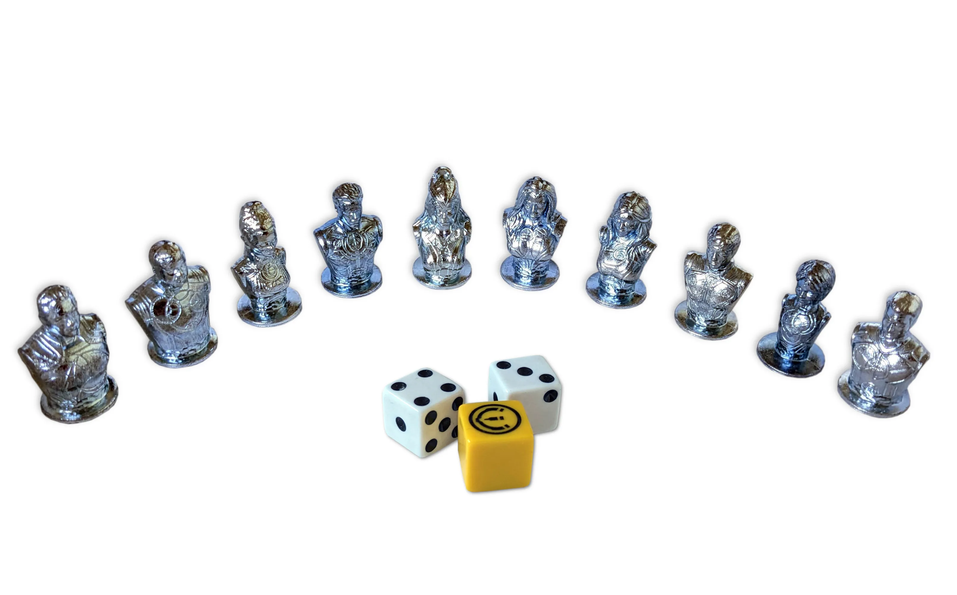 Ersatzteile - Monopoly Marvel Eternals - Figuren (10 Stück) + 3 Würfel