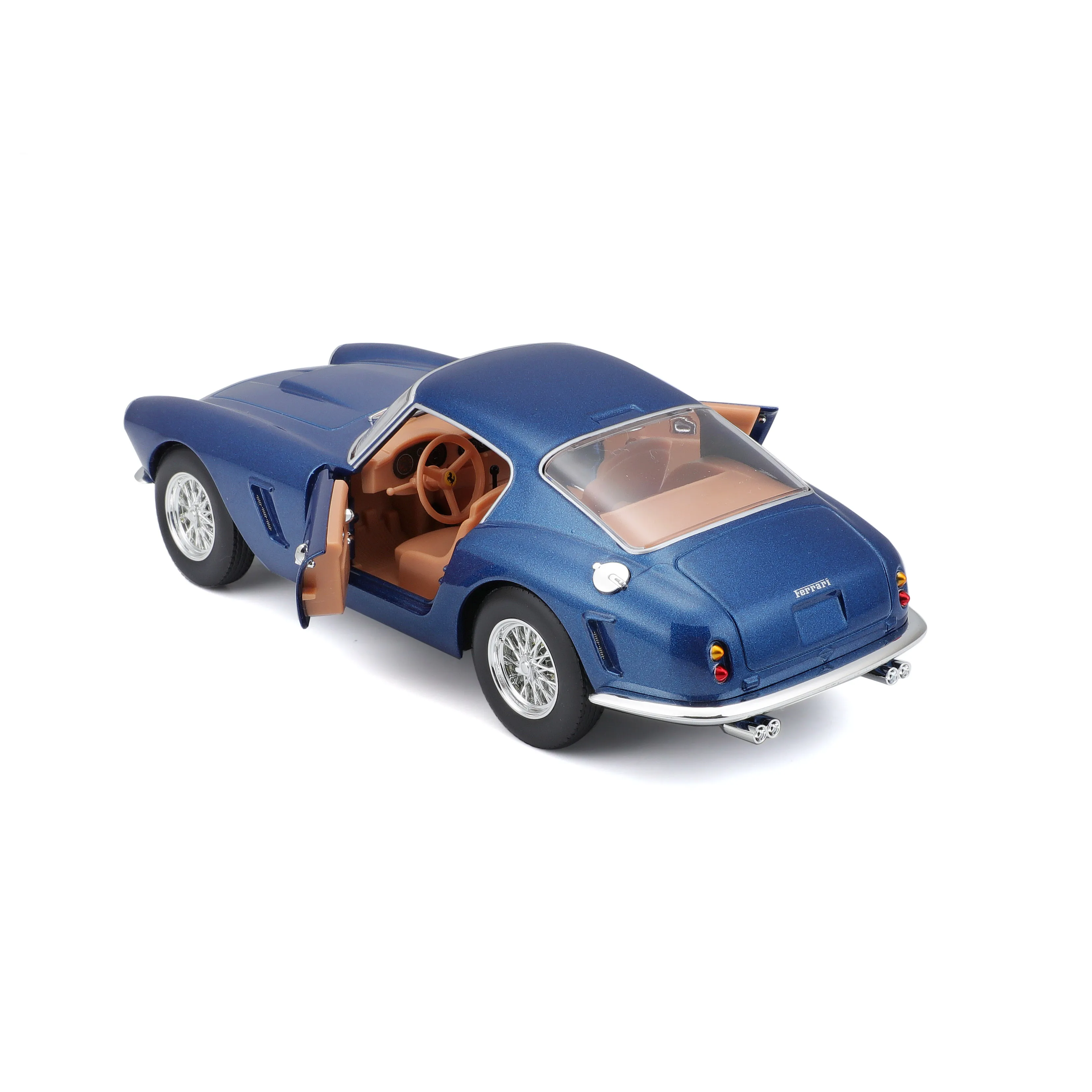 Bburago 18-26525 - Modellauto - Ferrari 250 GT Berlinetta Passo Corto (metallic blau, Maßstab 1:24)