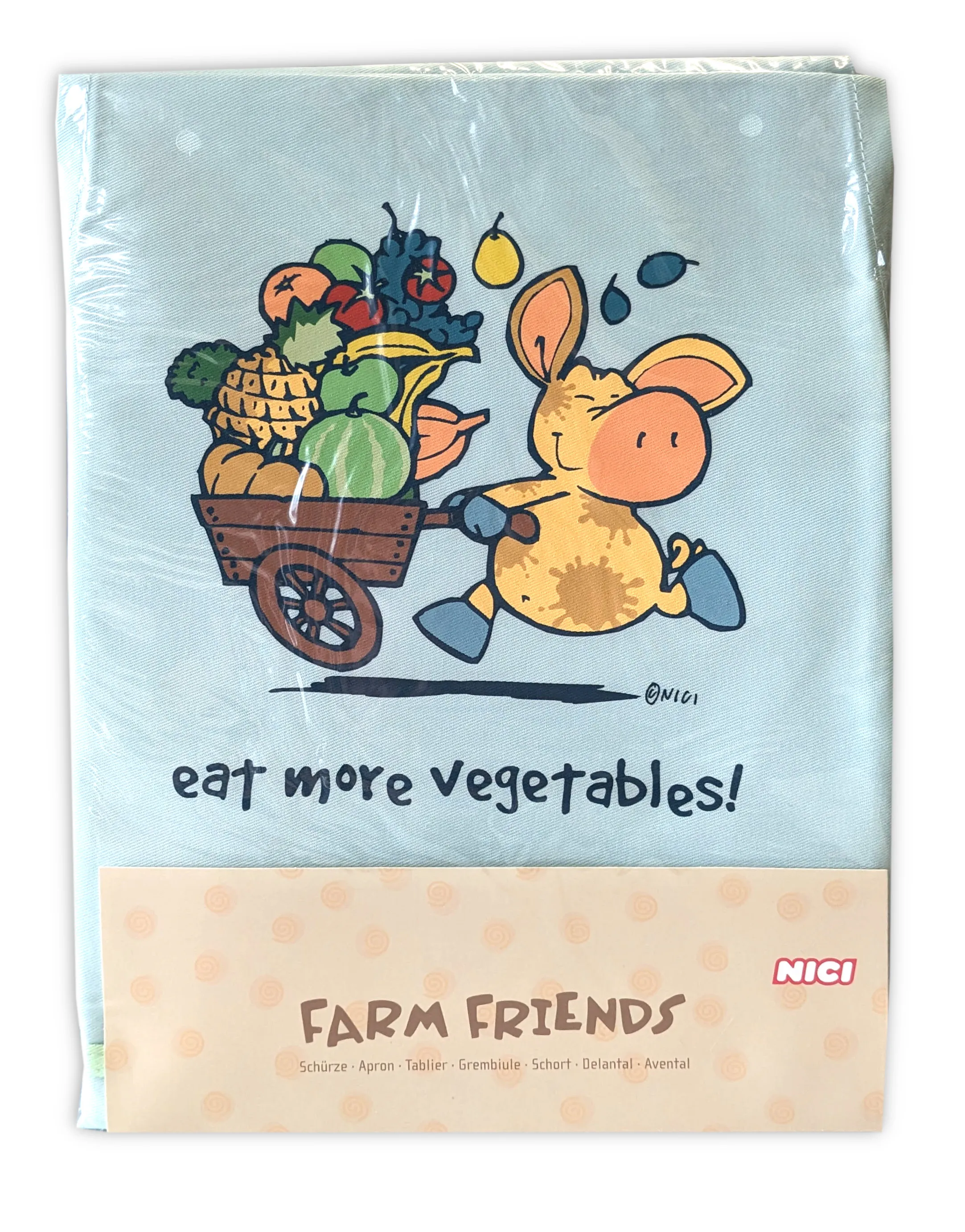 NICI 27792 - Farm Friends Schürze - eat more vegetables