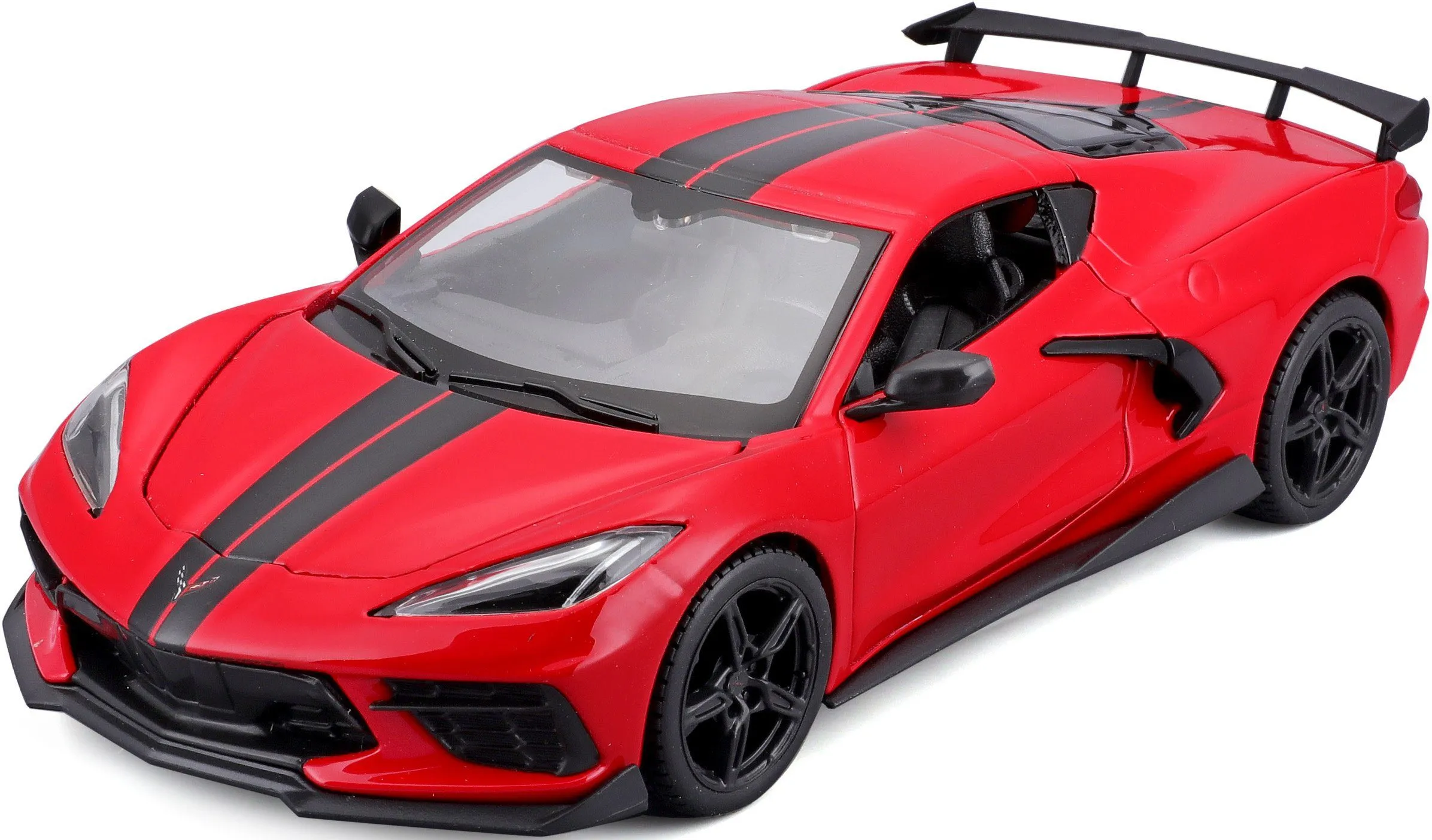 Maisto 31534 - Modellauto - Chevrolet Corvette Stingray Coupe High Wing '21 (rot, Maßstab 1:24)