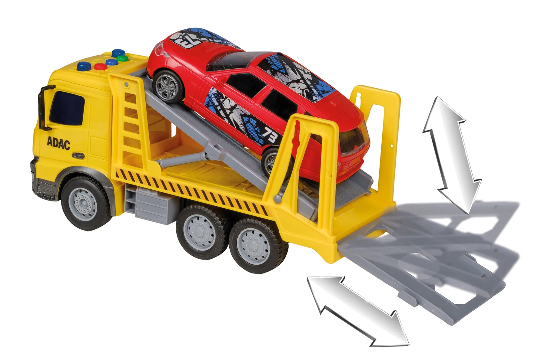 Happy People 39408 - Spielzeugauto - ADAC Abschleppfahrzeug (mit Licht & Sound)