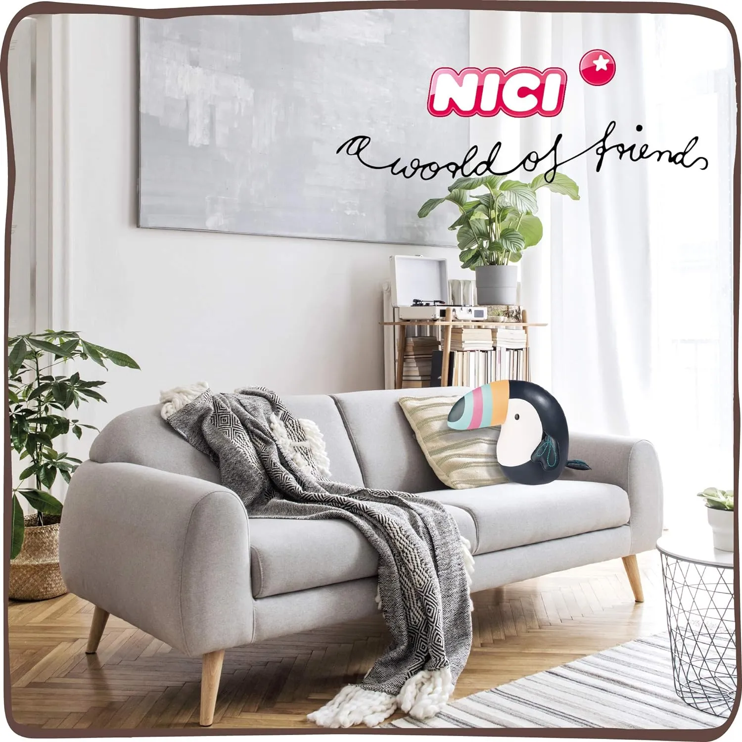 NICI 45167 - Kuscheltier - Tukan (25cm, Kunstleder)