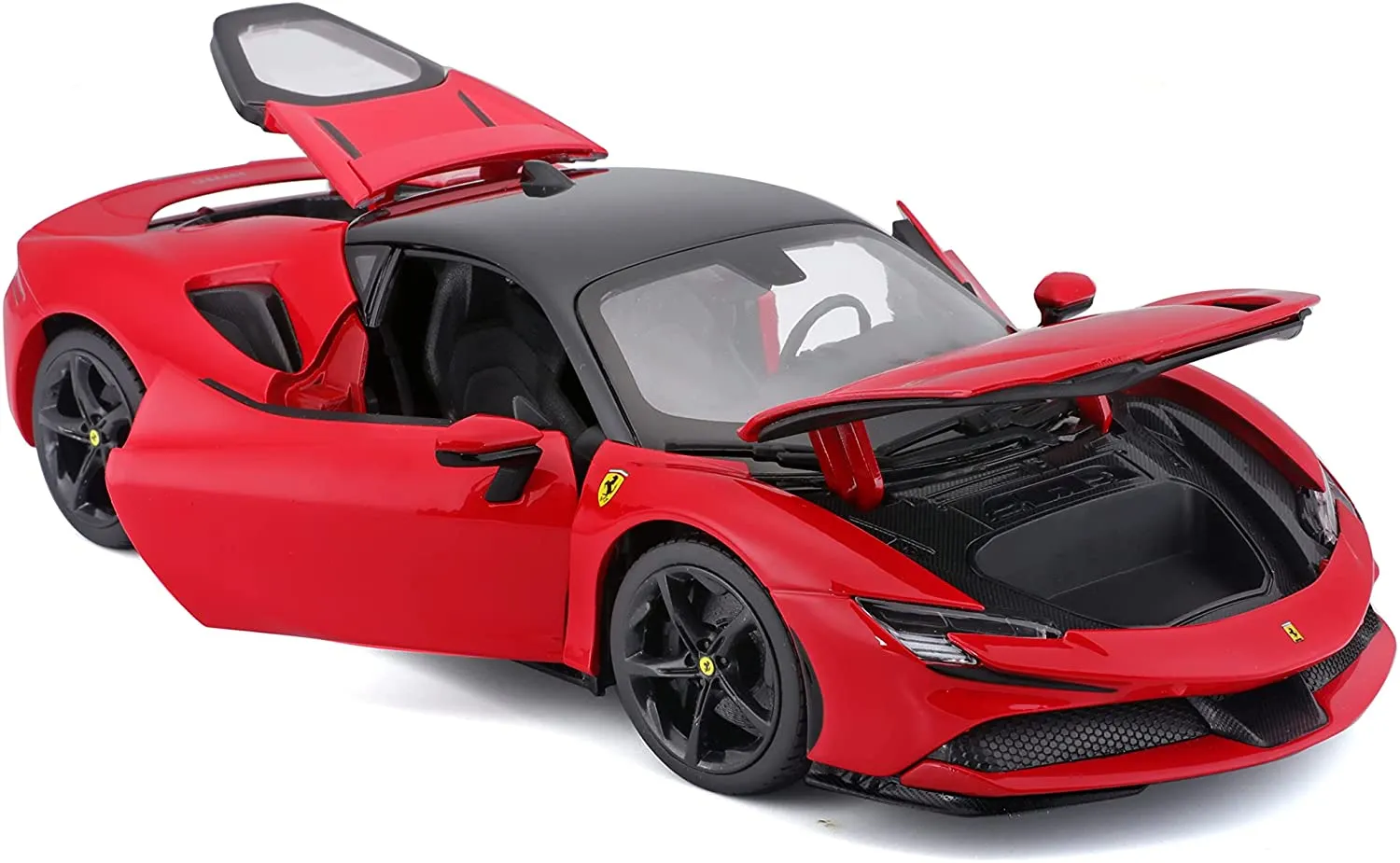 Bburago 18-16015 - Modellauto - Ferrari R&P SF90 Stradale (rot, Maßstab 1:18)