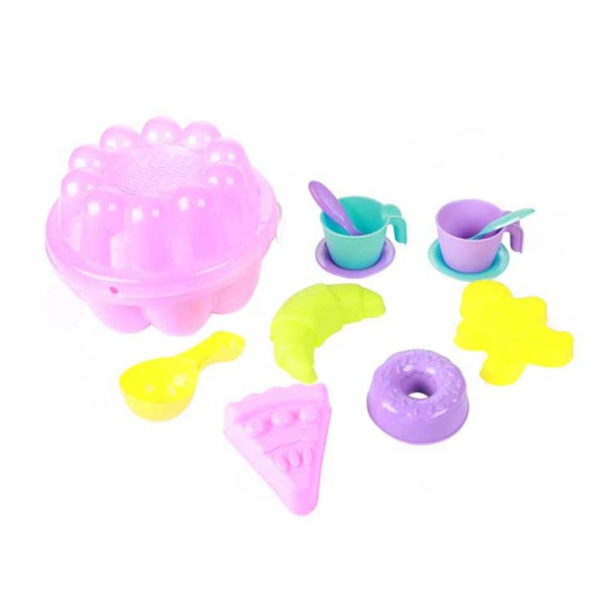 Toi-Toys - GO PLAY Strandset - in Kuchenform (13-teilig) Toi-Toys - GO PLAY Strandset - in Kuchenform (13-teilig)