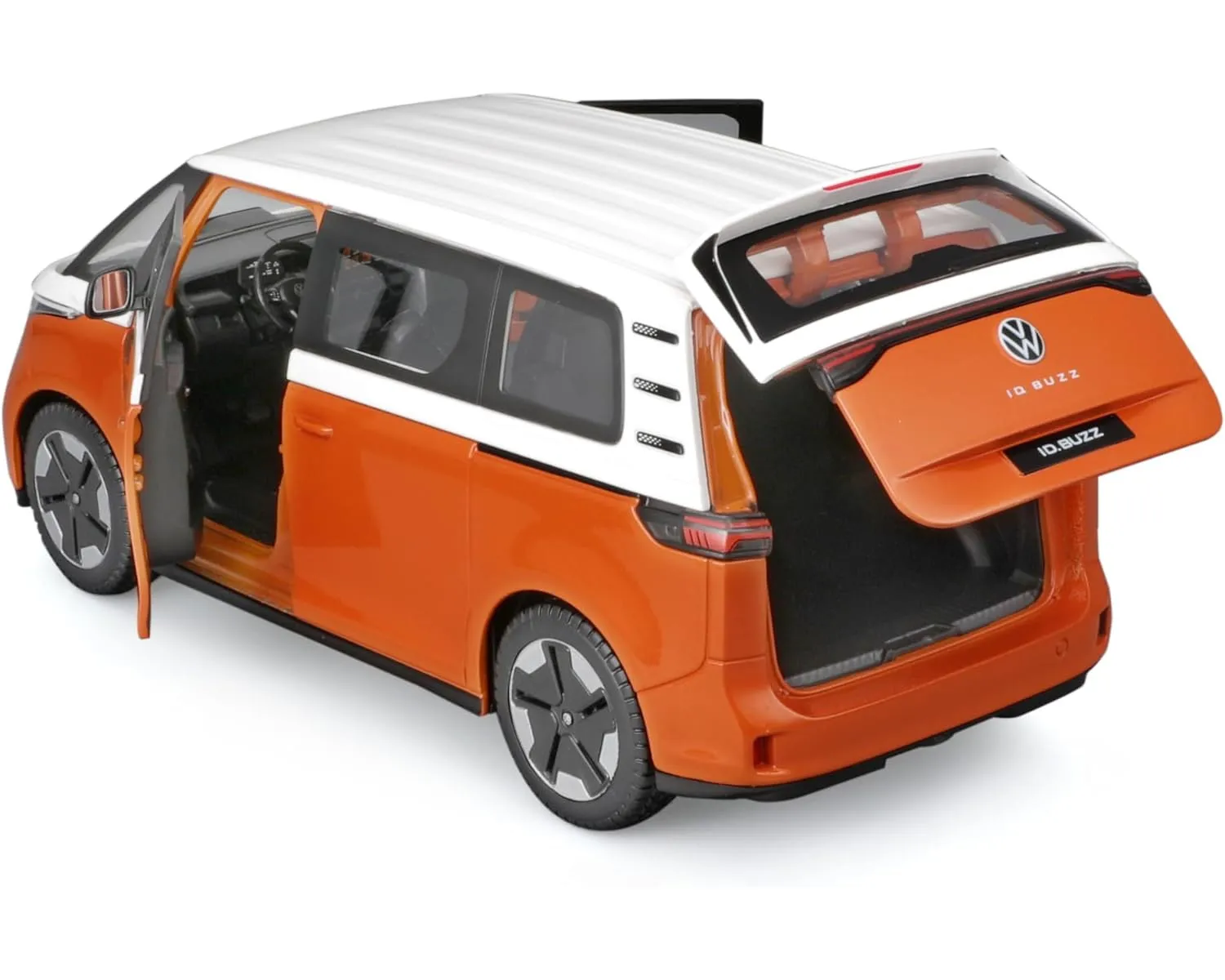 Maisto 32914O - Modellauto - VW ID.Buzz (weiß-orange, Maßstab 1:24)