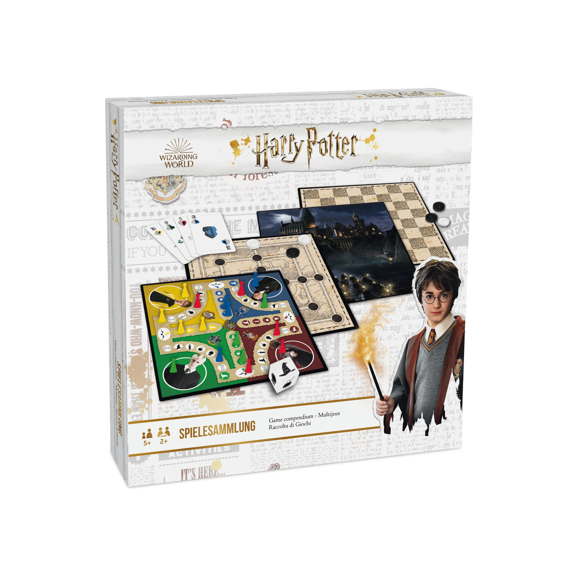 Harry Potter - Spielesammlung + UNO Kartenspiel