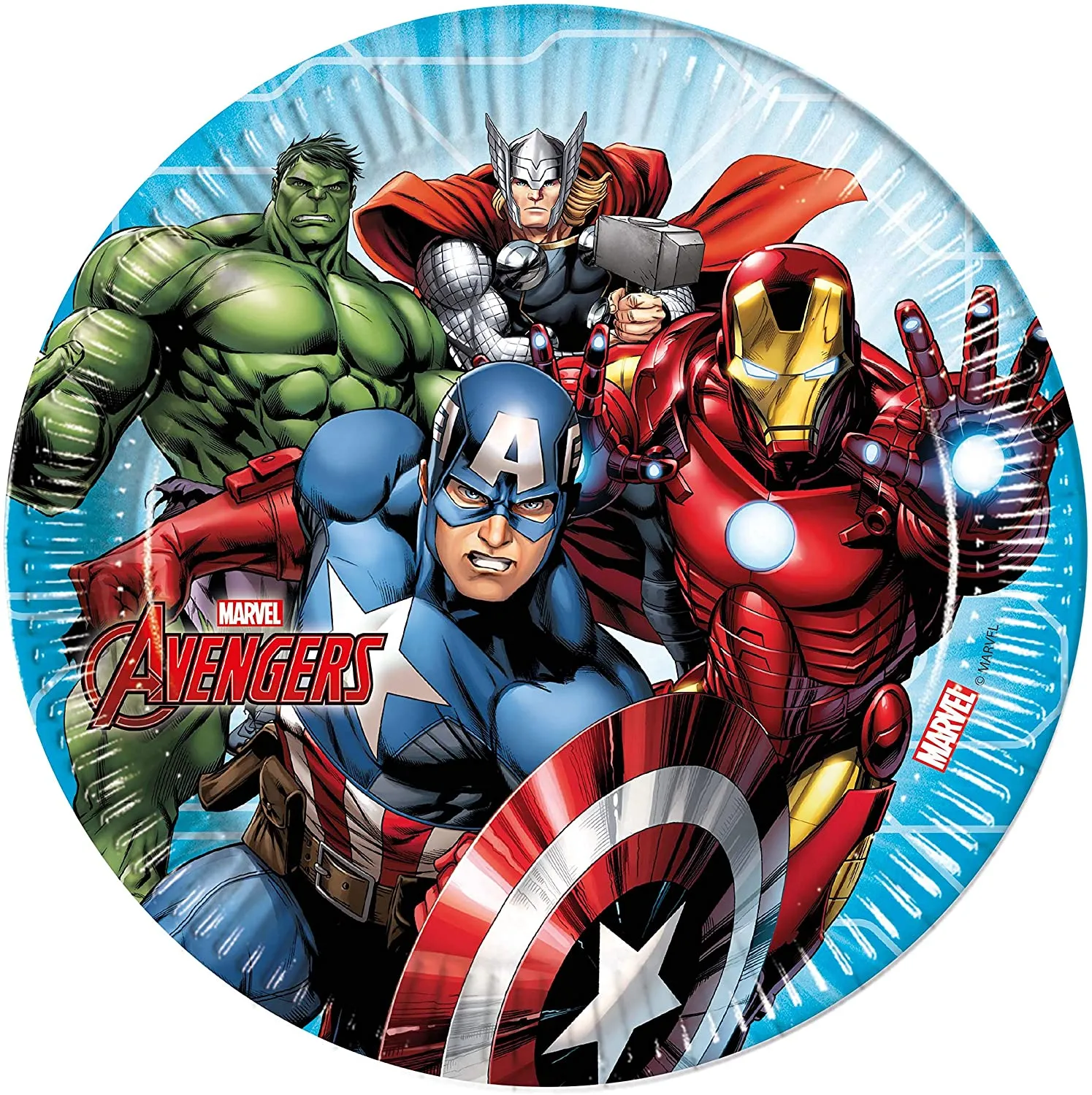 Procos - Marvel Avengers - Pappteller (Ø23cm, 8 Stück)