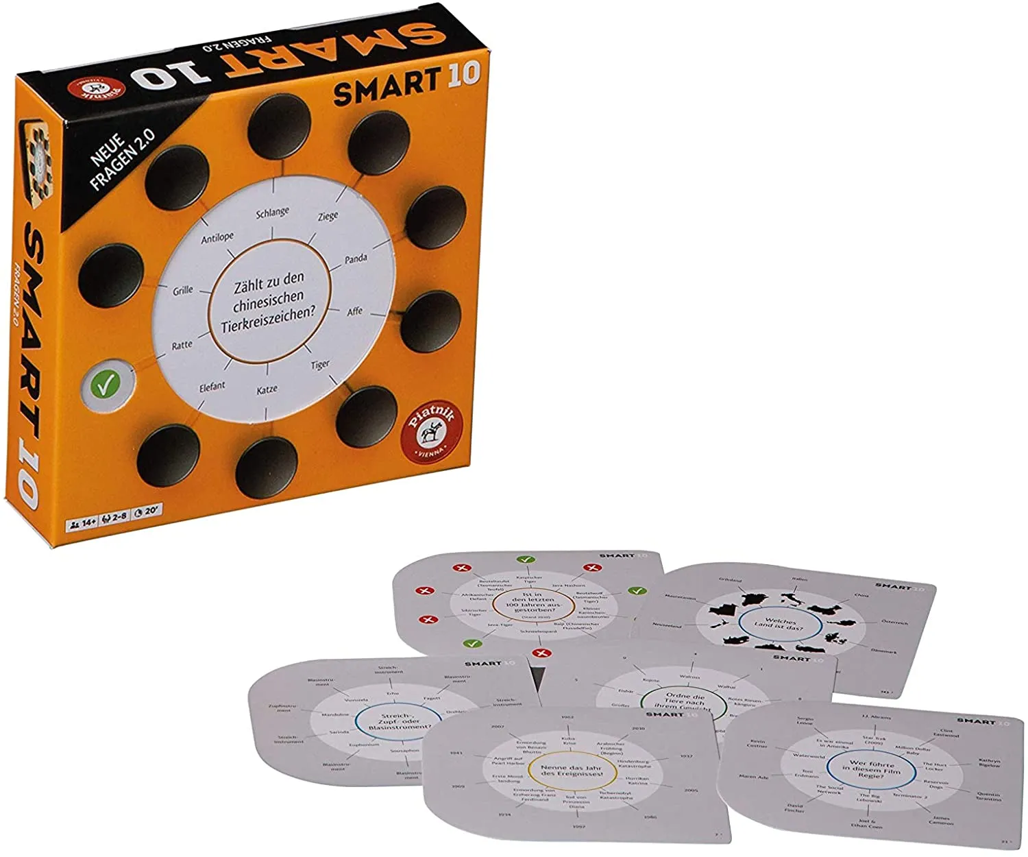 Piatnik - Smart 10 - Das Revolutionäre Quizspiel + Zusatzfragen [BUNDLE]