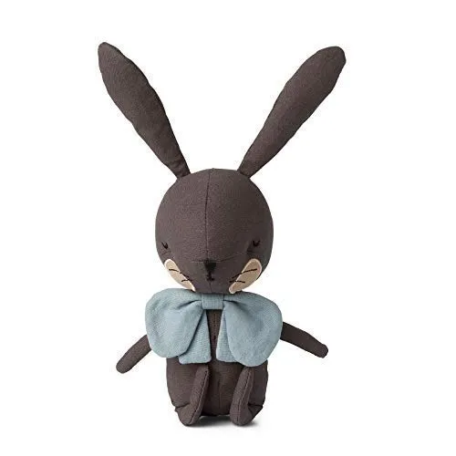 Picca Loulou Stofftier "Hase" (grau, 18cm) in Geschenkbox