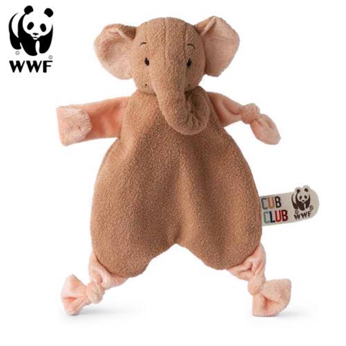 WWF Cub Club - Schmusetuch Ebu der Elefant (beige, 30cm)