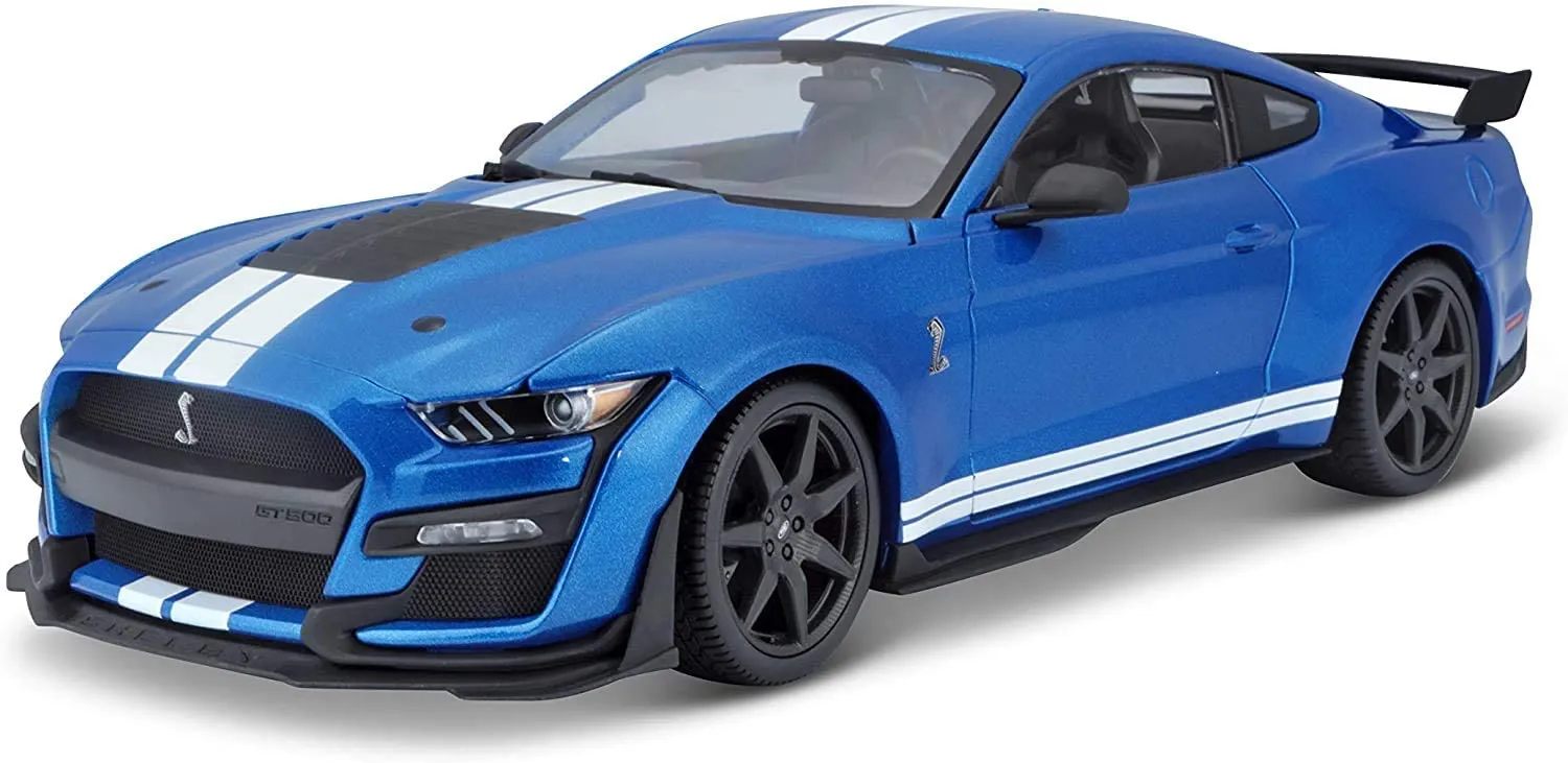 Maisto 31388 - Modellauto - Mustang Shelby GT500 '20 (blau, Maßstab 1:18)
