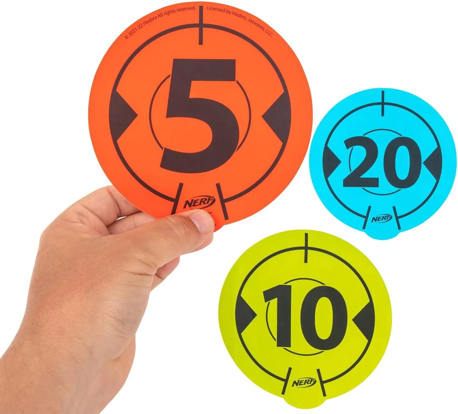 Jazwares - Nerf Zielscheiben - Wall-to-Wall Targets (5er Pack)