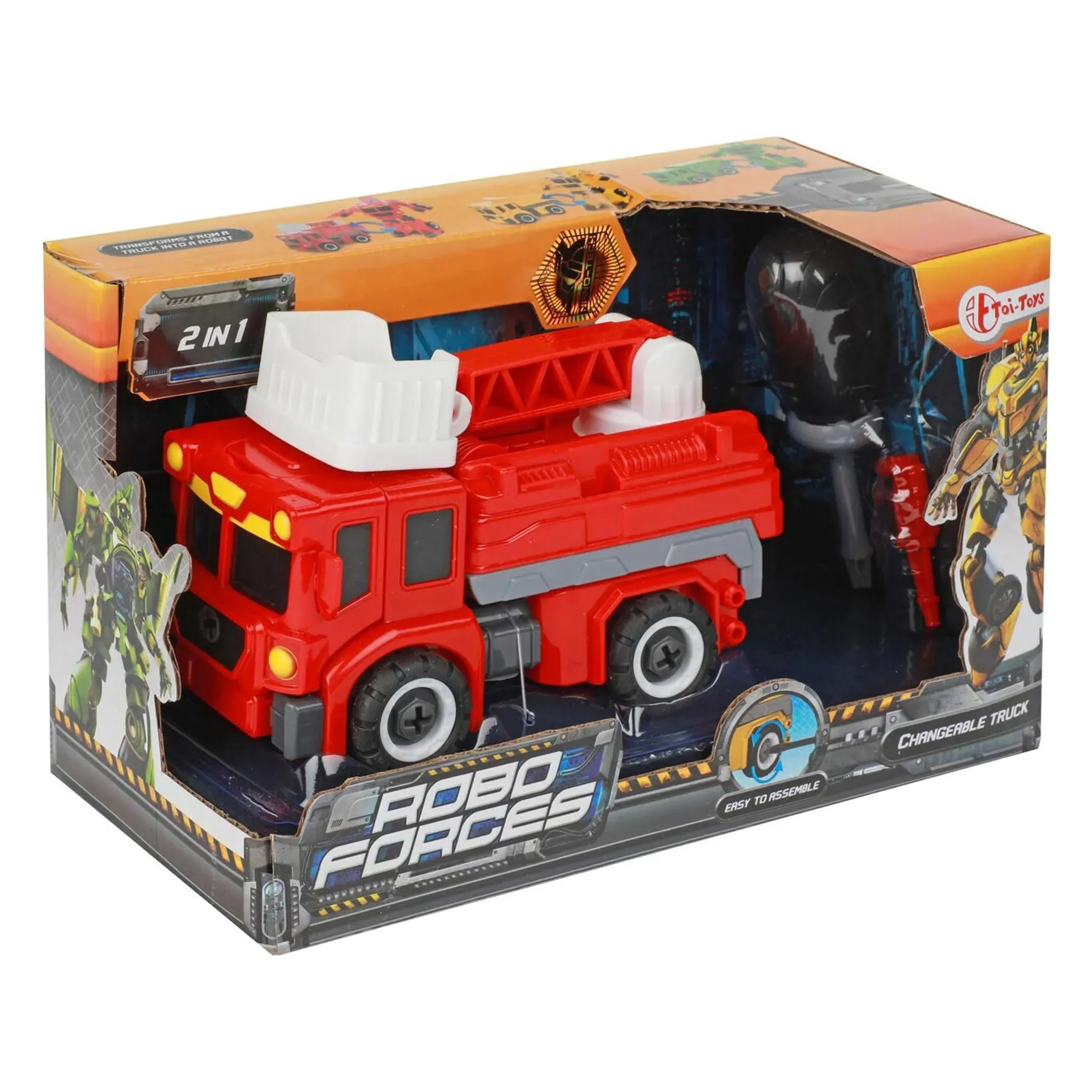Toi-Toys ROBOFORCES Roboter Feuerwehrauto