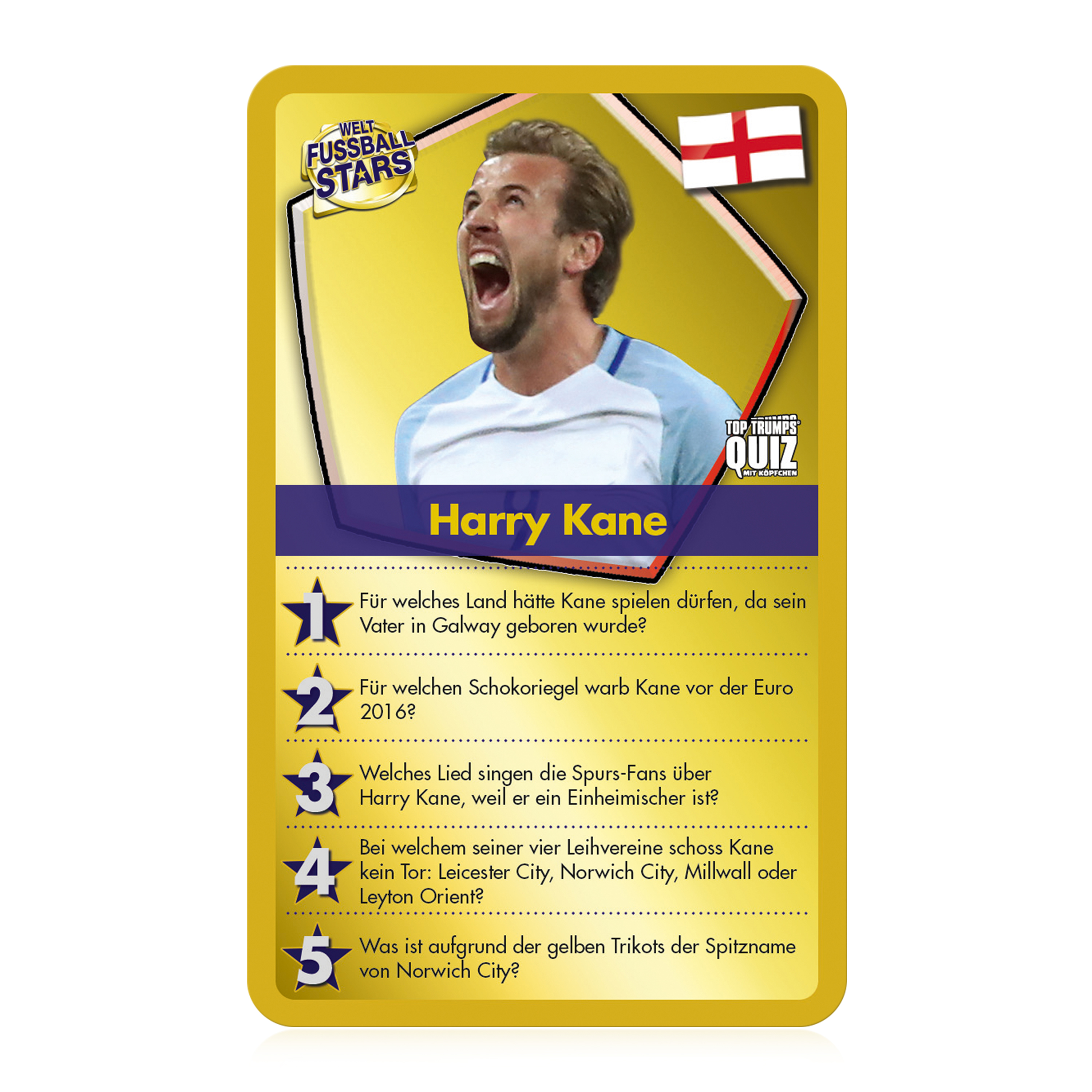 Top Trumps Quiz - Weltfußball Stars (neue Version)