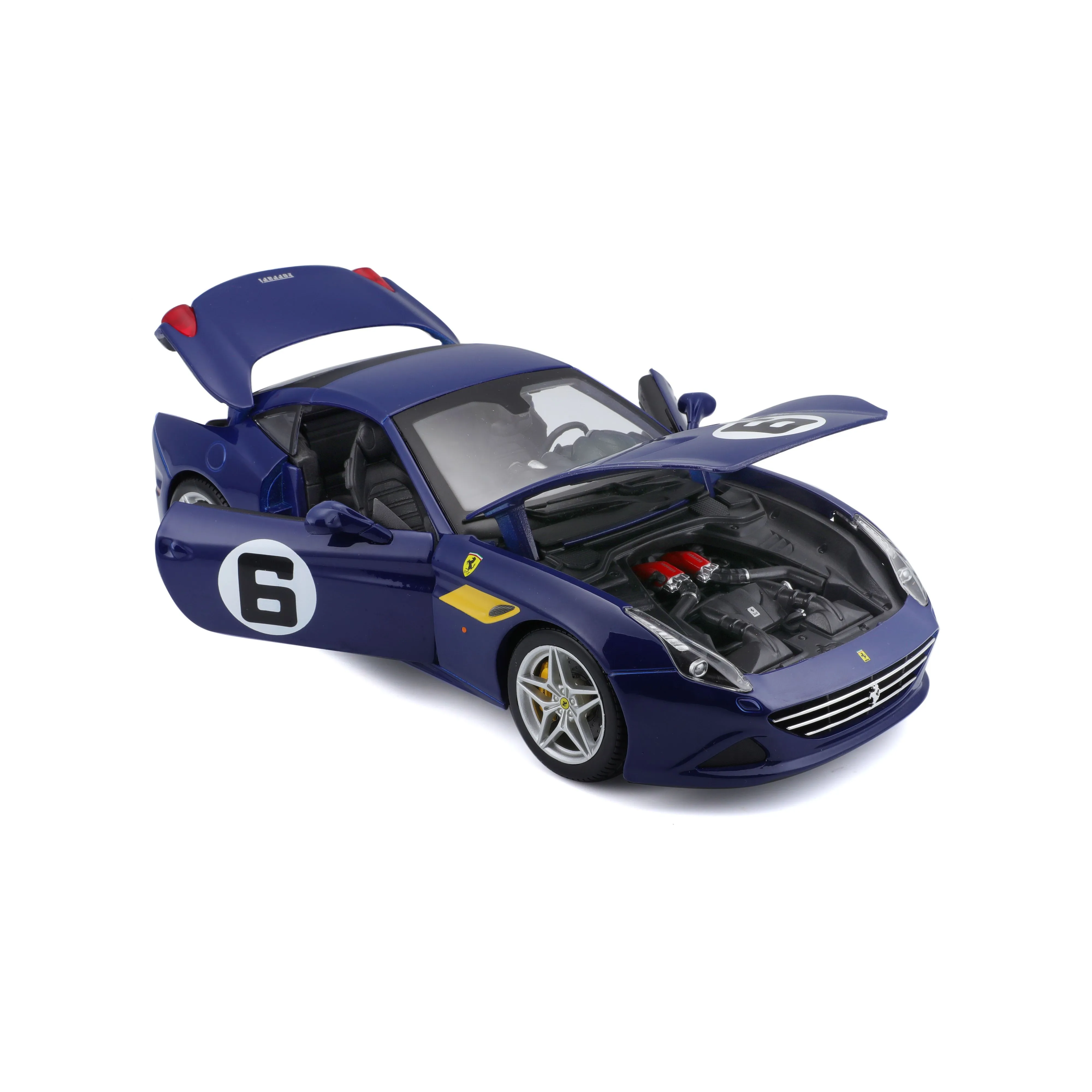 Bburago 18-76104 - Modellauto - Ferrari California T The Sunoco (blau, Maßstab 1:18)
