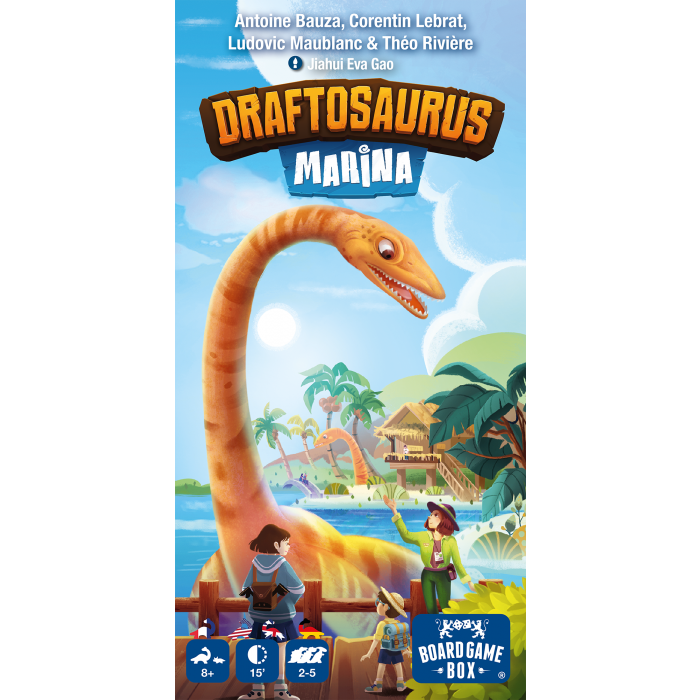 Board Game Box - Draftosaurus + 2 Erweiterungen (Aerial Show + Marina)