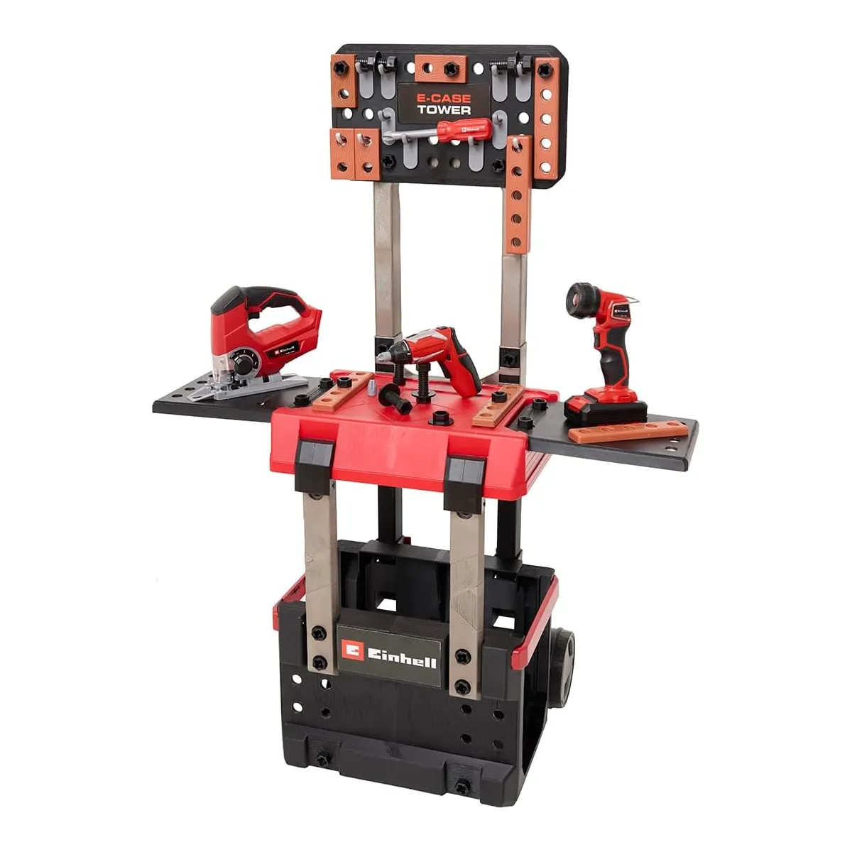 Happy People 41791 - Einhell KIDS E-Case Werkbank (110 Teile)