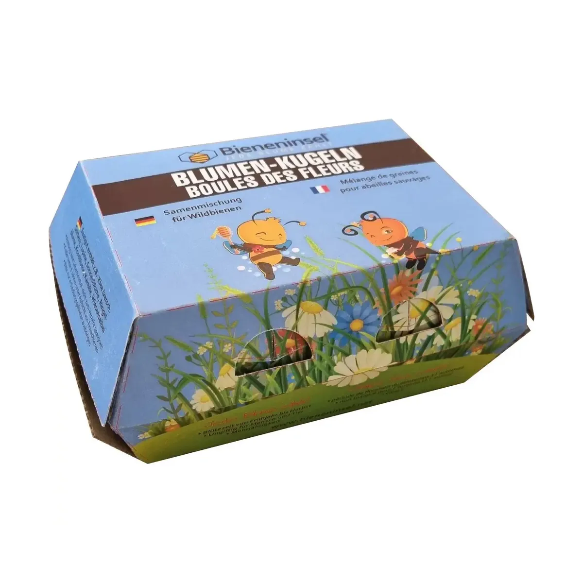 Vedes 102022 - Bieneninsel - Blumen-Kugeln, 6er Pack im Eierkarton