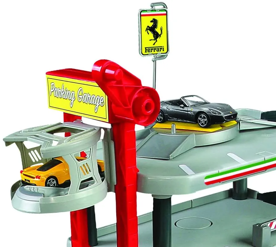 Bburago 18-31204 - Ferrari Parkhaus inkl. 2 Fahrzeugen