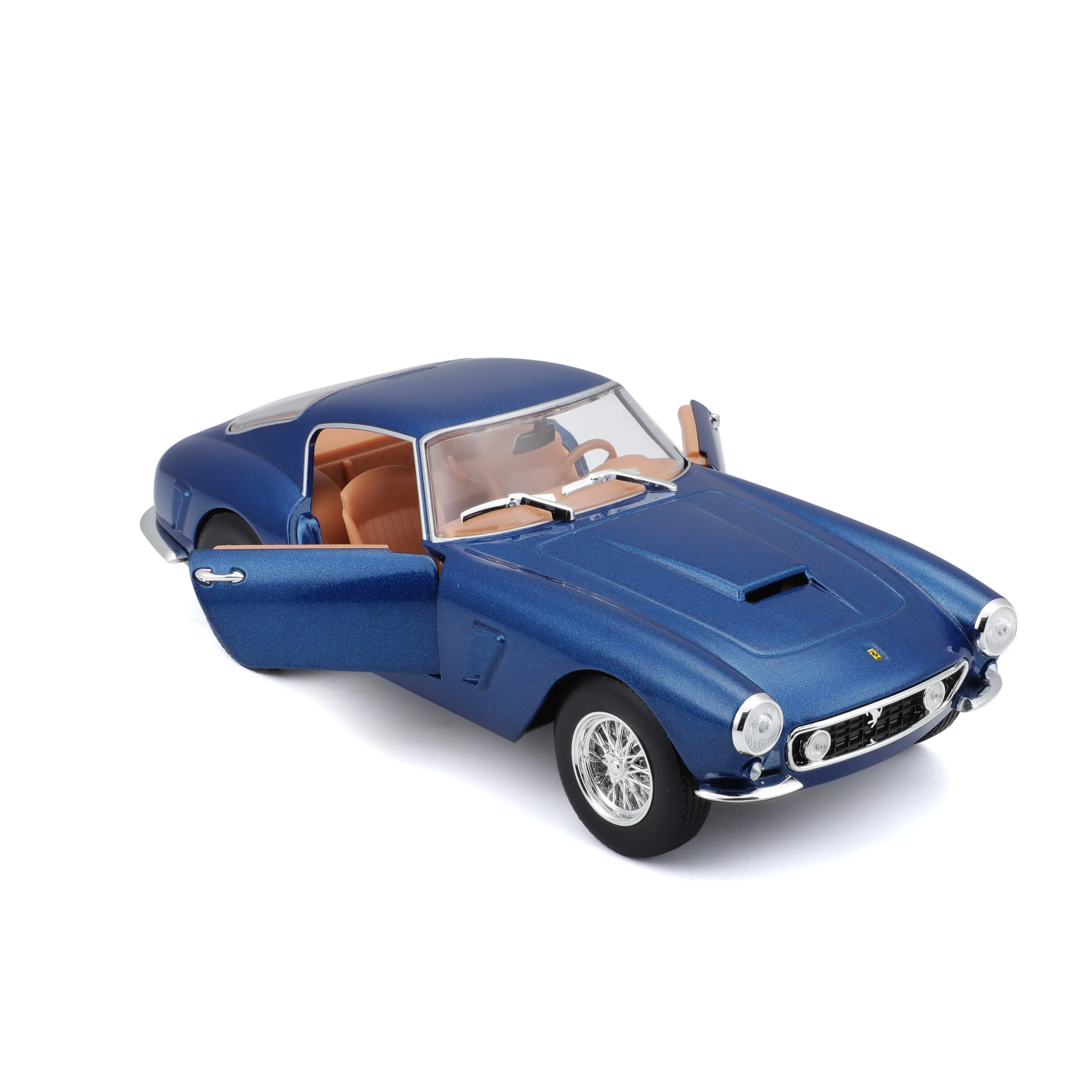 Bburago 18-26525 - Modellauto - Ferrari 250 GT Berlinetta Passo Corto (metallic blau, Maßstab 1:24)
