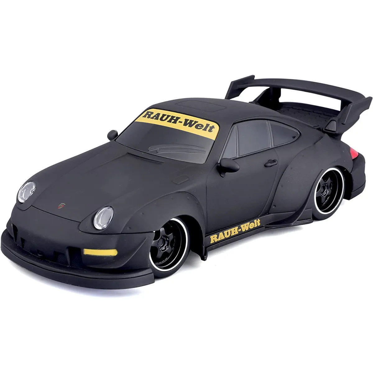 Maisto Tech 81533 - Ferngesteuertes Auto - Porsche 911 993 RWB (matt-schwarz, Maßstab 1:24)