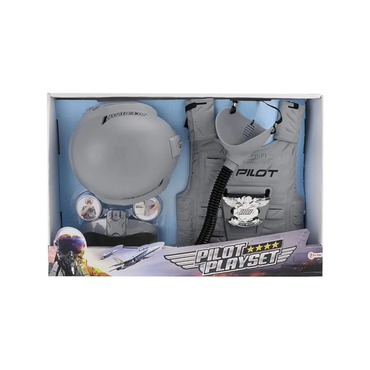 Toi-Toys - Verkleidungsset Kampfpilot, mit Helm und Weste