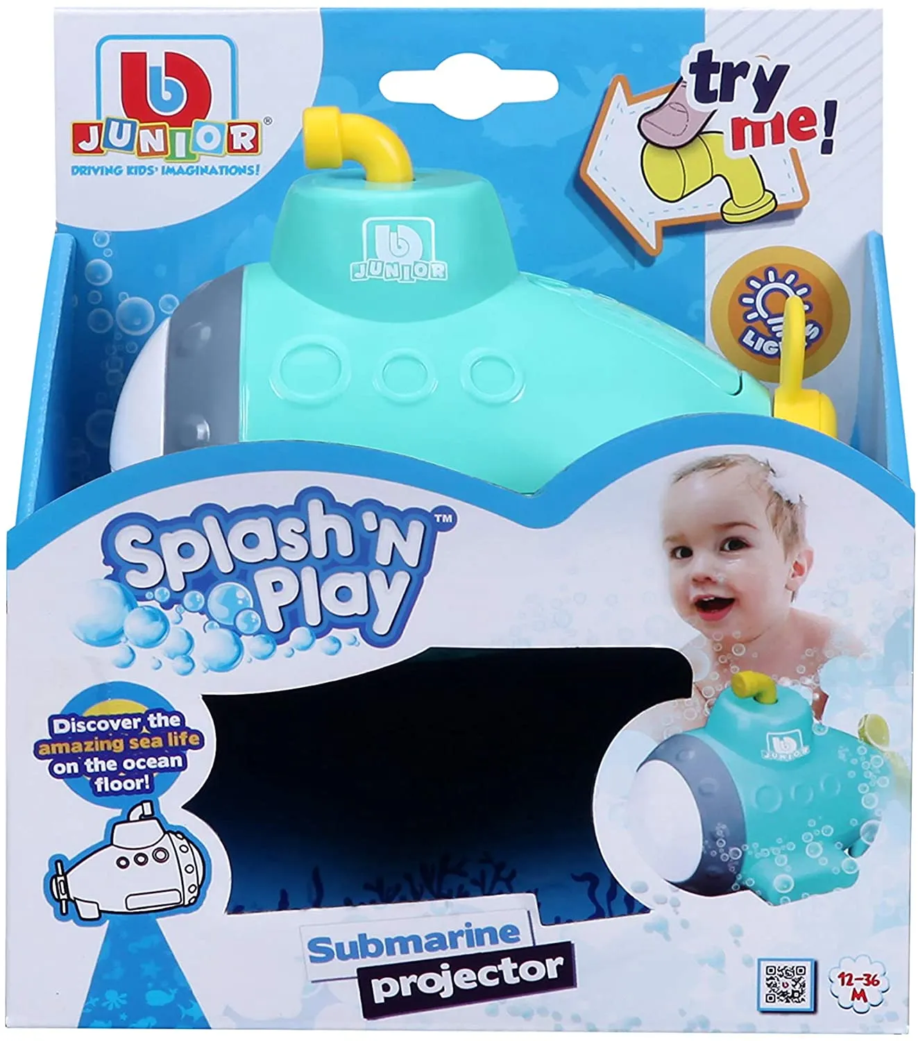 BB Junior 16-89001 - Spielzeugboot Splash 'n Play - Submarine Projector