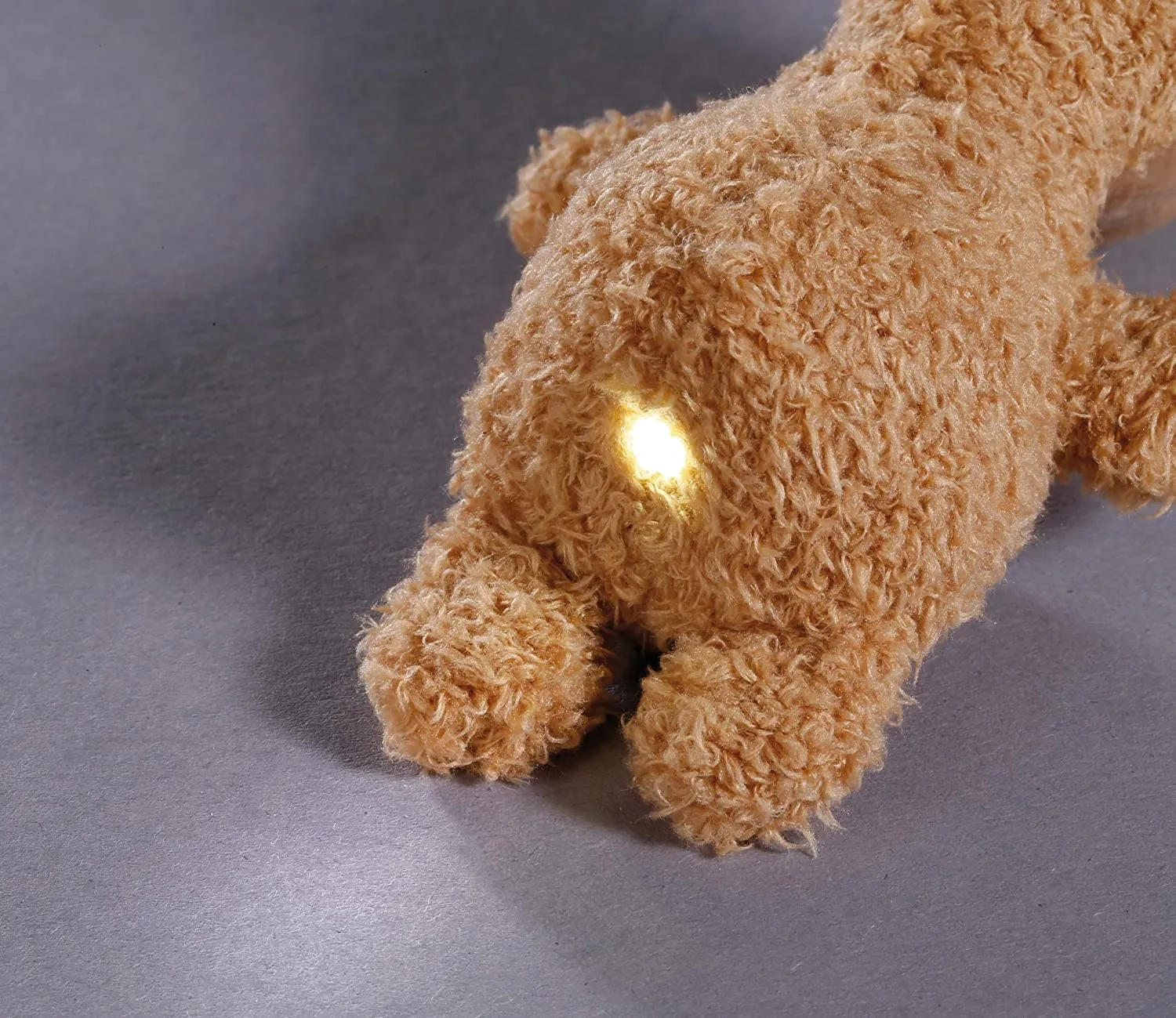 NICI LED Plüsch-Handtaschenanhänger Lama Luis (braun, 9cm)