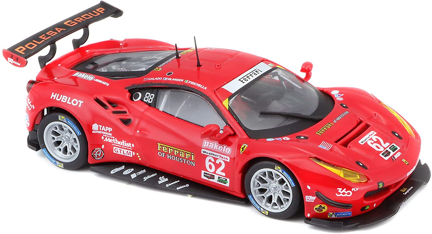Bburago Modellauto - Ferrari 488 GTE 2017 (Maßstab 1:43) in Geschenkbox Bburago Modellauto - Ferrari 488 GTE 2017 (Maßstab 1:43) in Geschenkbox