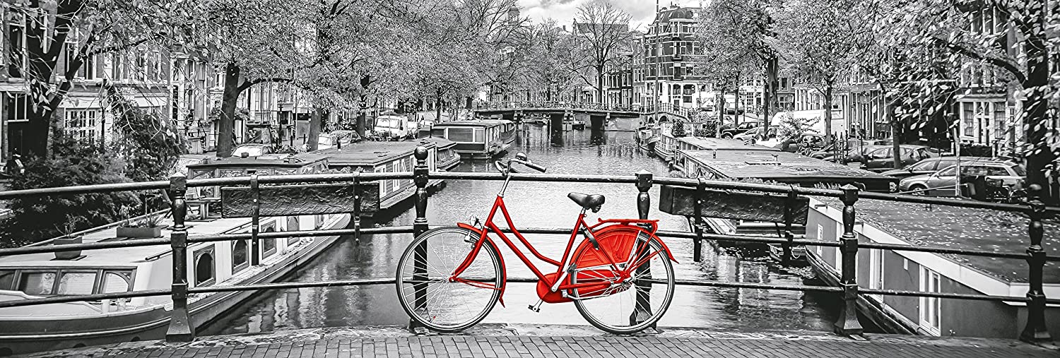 Clementoni High Quality Collection Puzzle "Amsterdam Bicycle" 1000 Teile Panorama 
