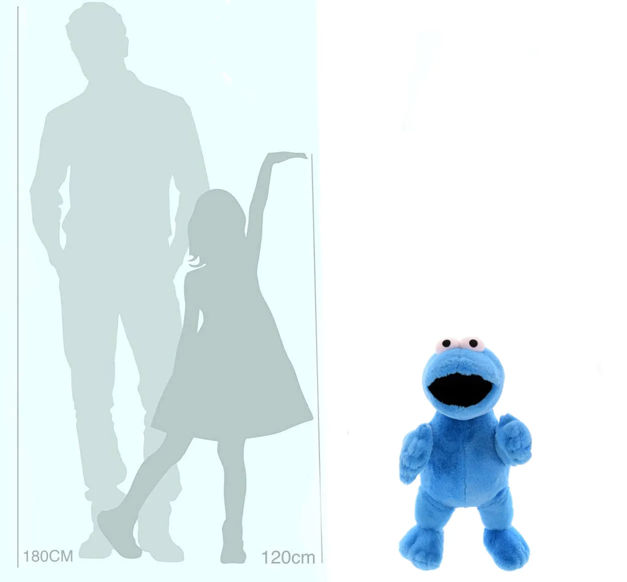 Sambro - Plüschfigur - Sesamstraße Krümelmonster (63cm)