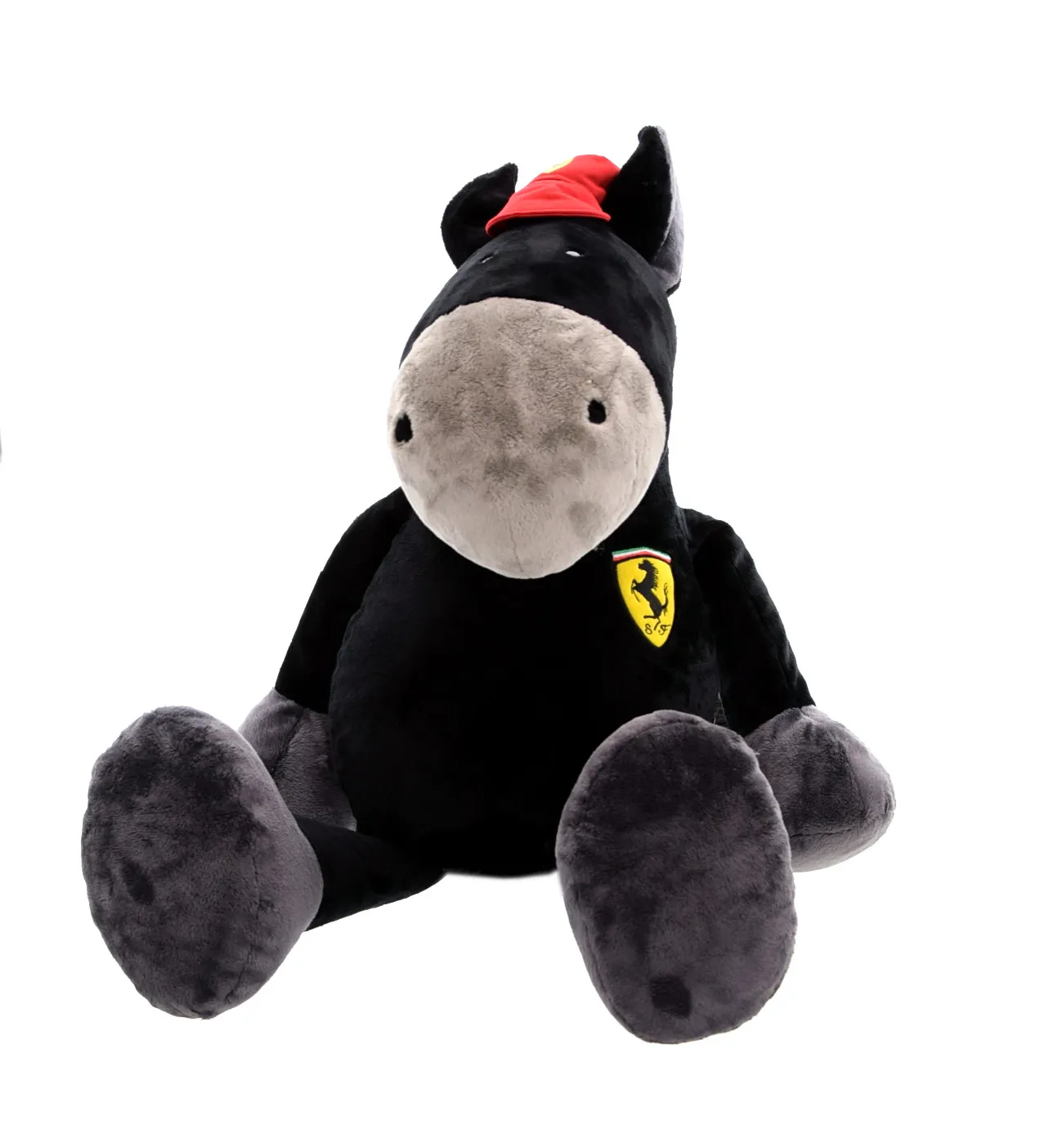 NICI 26296 - Plüschfigur - Pferd Ferrari Edition (schwarz, 80cm)