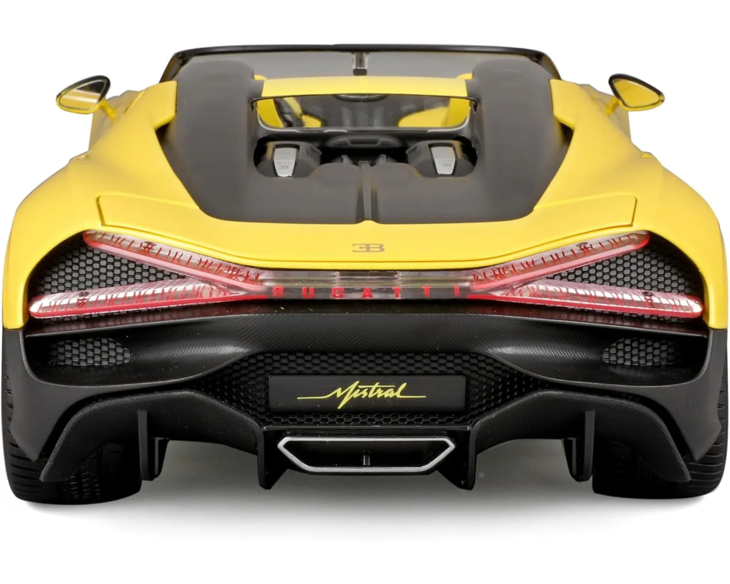 Bburago 18-11051 - Modellauto - Bugatti Mistral (gelb, Maßstab 1:18)