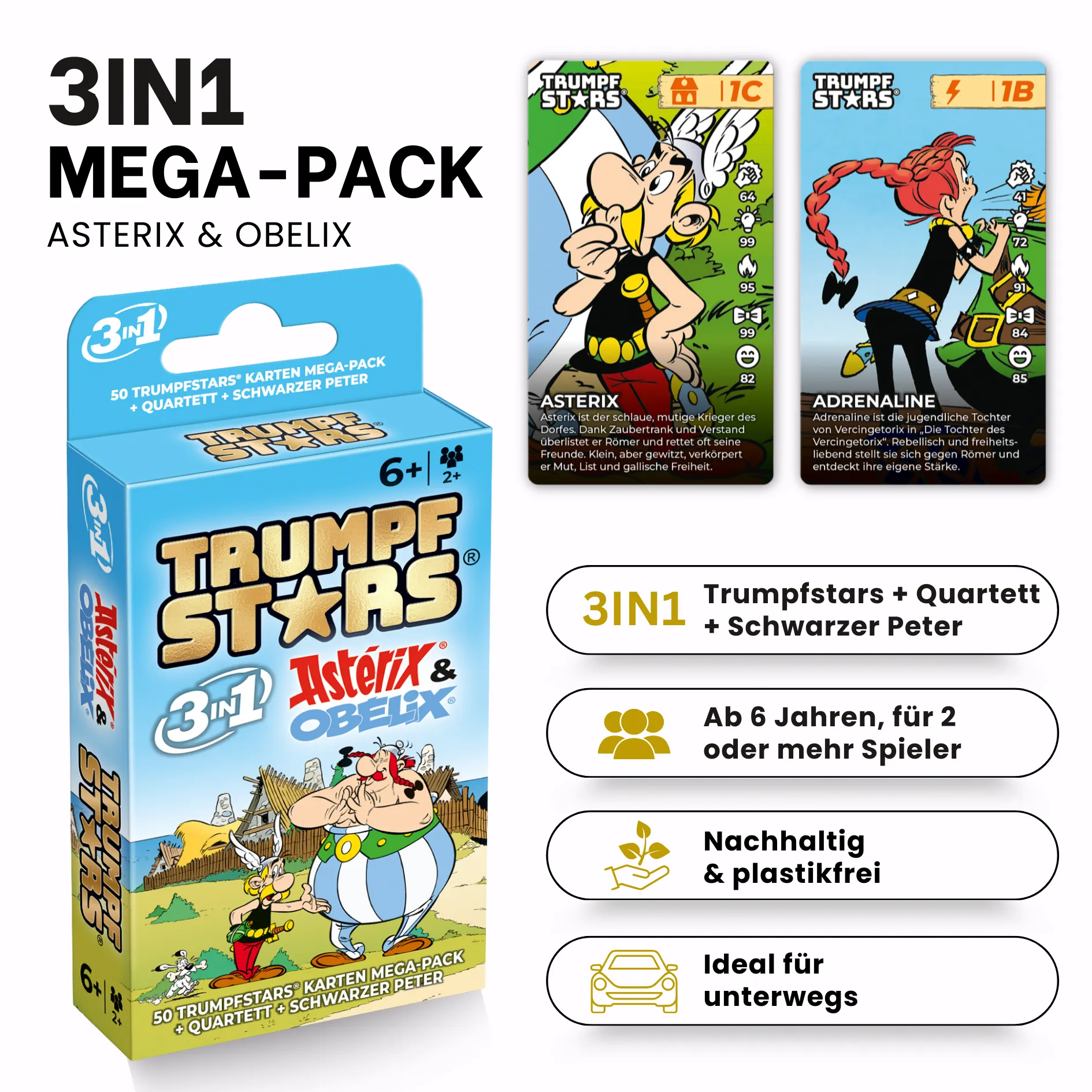 Trumpfstars - Asterix & Obelix (3 in 1)