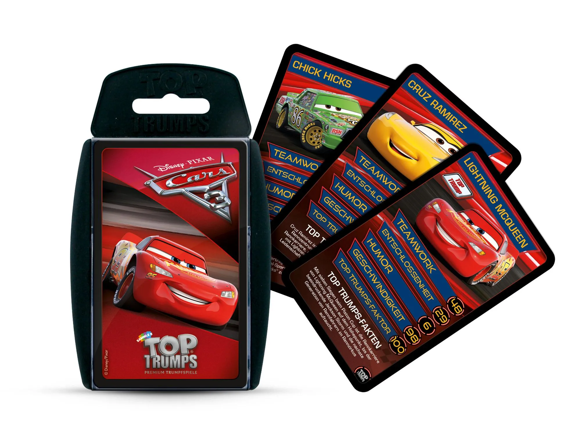 Cars 3 Kartenspiel 2er Set (Top Trumps + UNO)