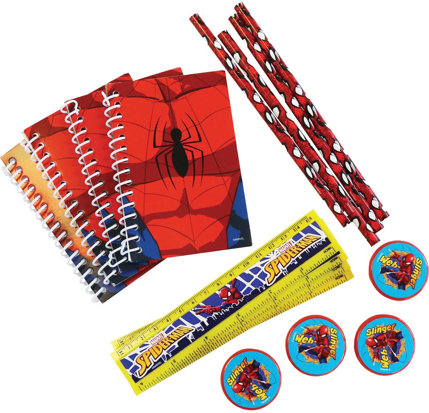 Amscan Spiderman Schreibwarenset (16-teilig)