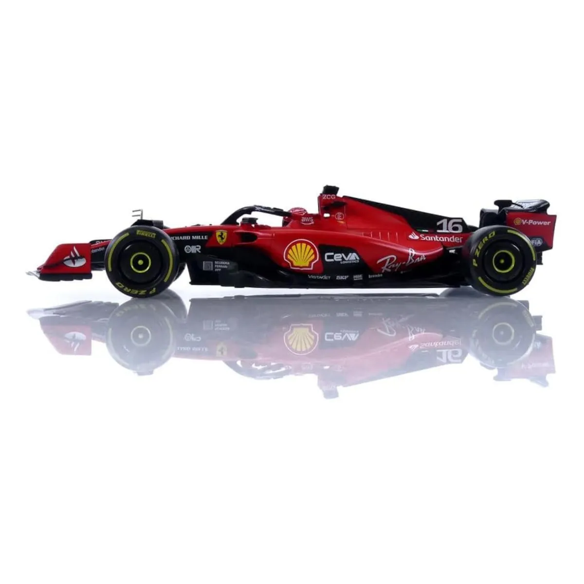 Bburago 18-16812L - Modellauto - F1 Ferrari SF-23, 2023 Leclerc (Maßstab 1:18)