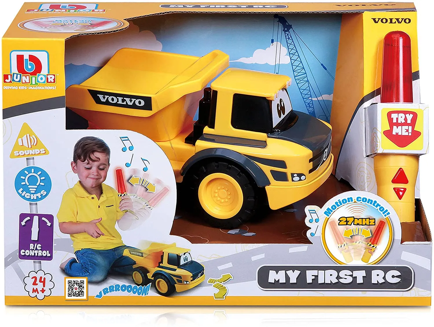 BB Junior 16-92005  - Ferngesteuertes Auto - Volvo Kipper (20cm)