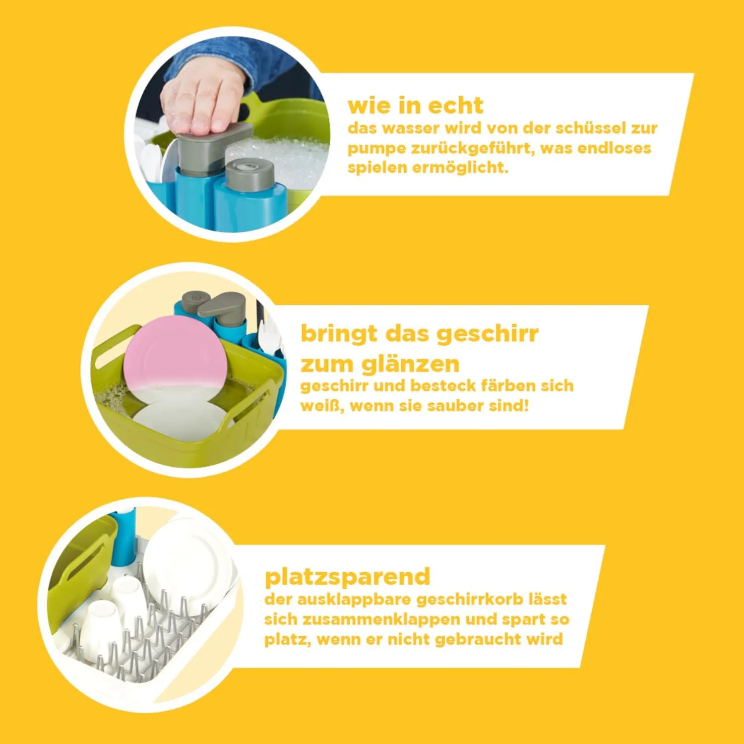 Casdon 75652 - Joseph Joseph Extend - Kinder Spül-Set