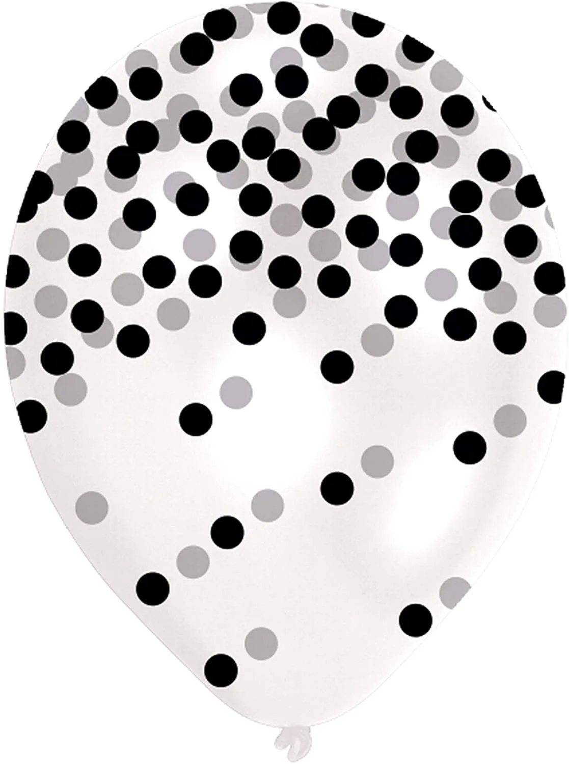 Amscan 9901846 - Luftballons schwarze Punkte (6 Stück)