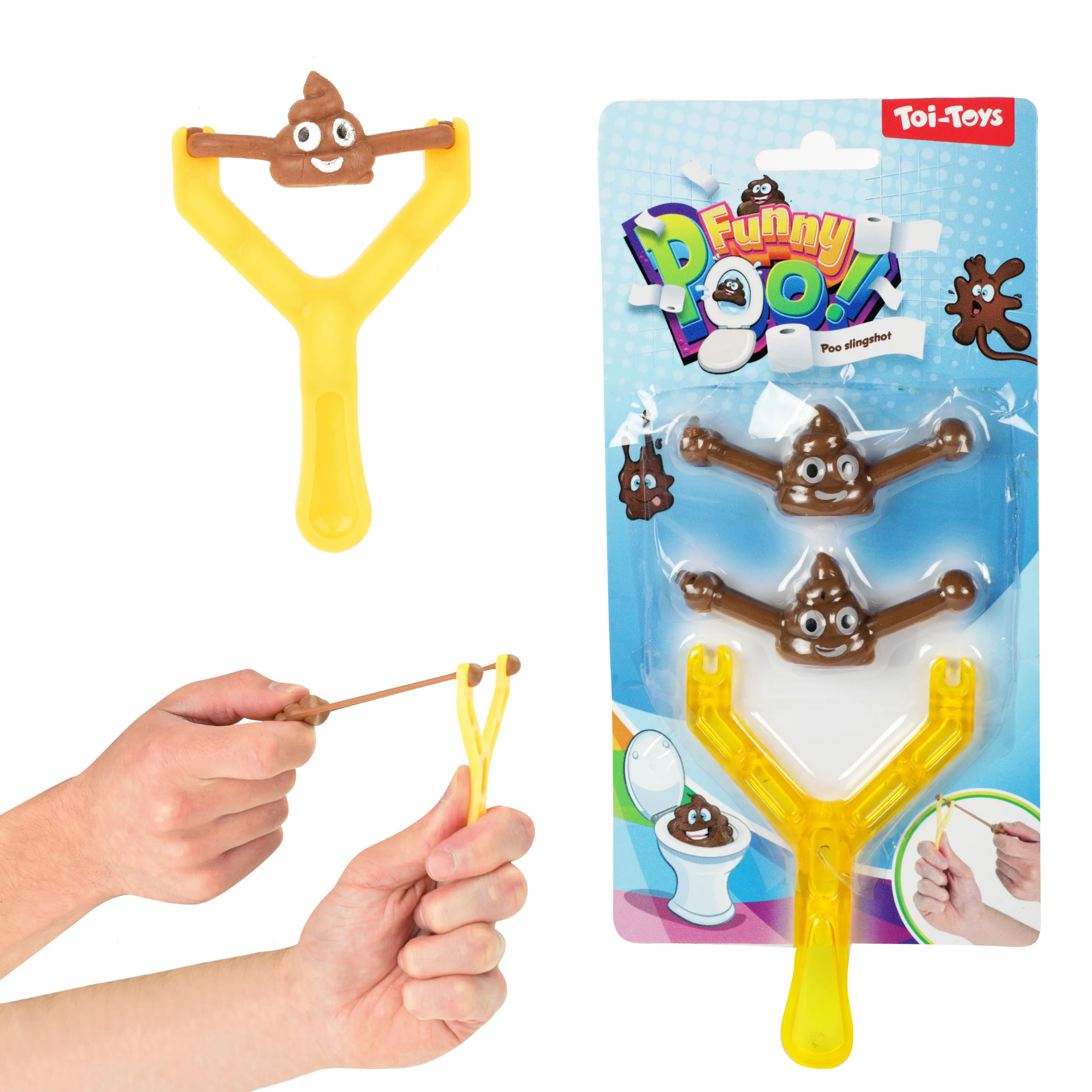 Toi-Toys 35726A - FUNNY POO Schleuder - Lächelnder Poop