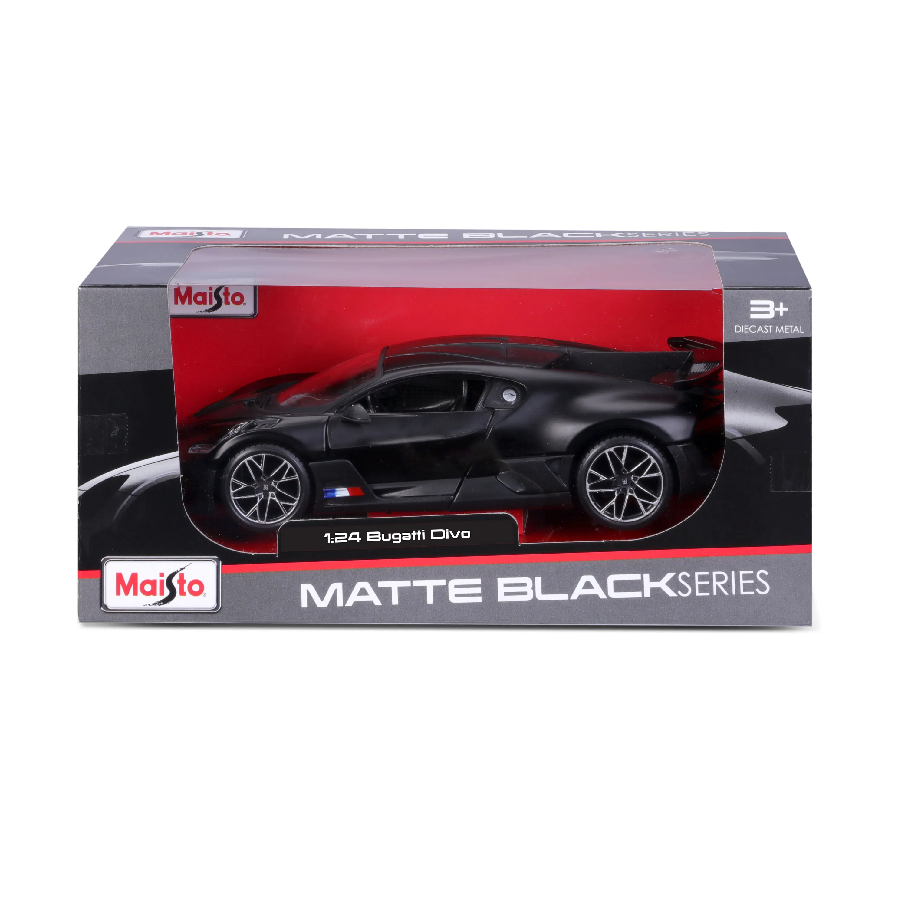 Maisto 31526M - Modellauto - Bugatti Divo (matt-schwarz, Maßstab 1:24)