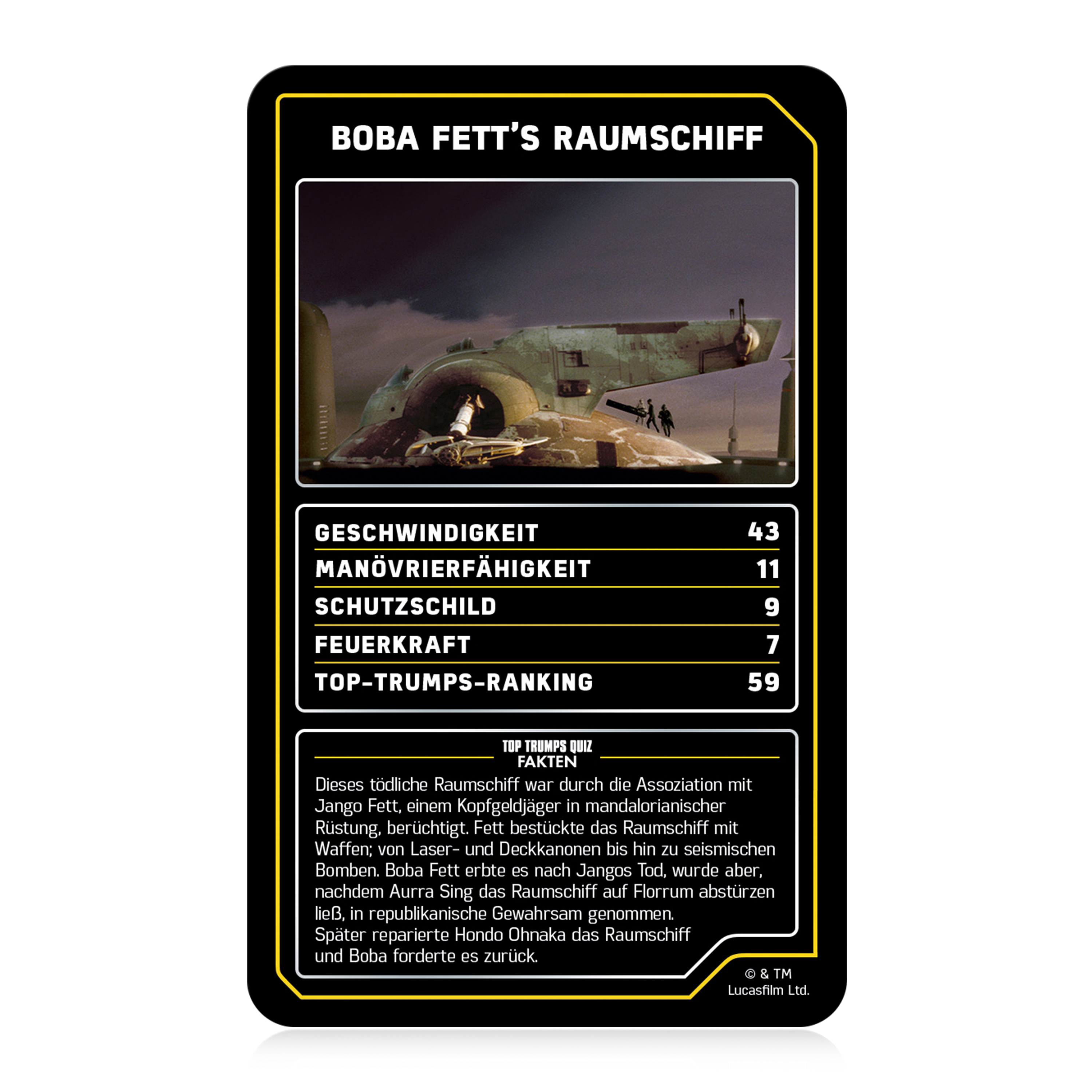 Top Trumps Collectables - Star Wars Raumschiffe 