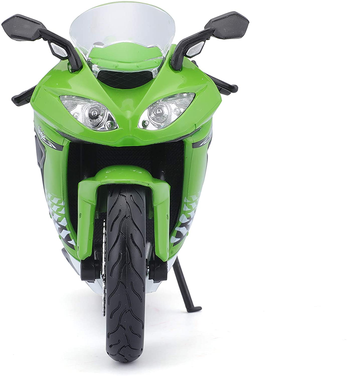 Maisto 531187 - Modellmotorrad - Kawasaki Ninja ZX-10R (schwarz-grün, Maßstab 1:12)